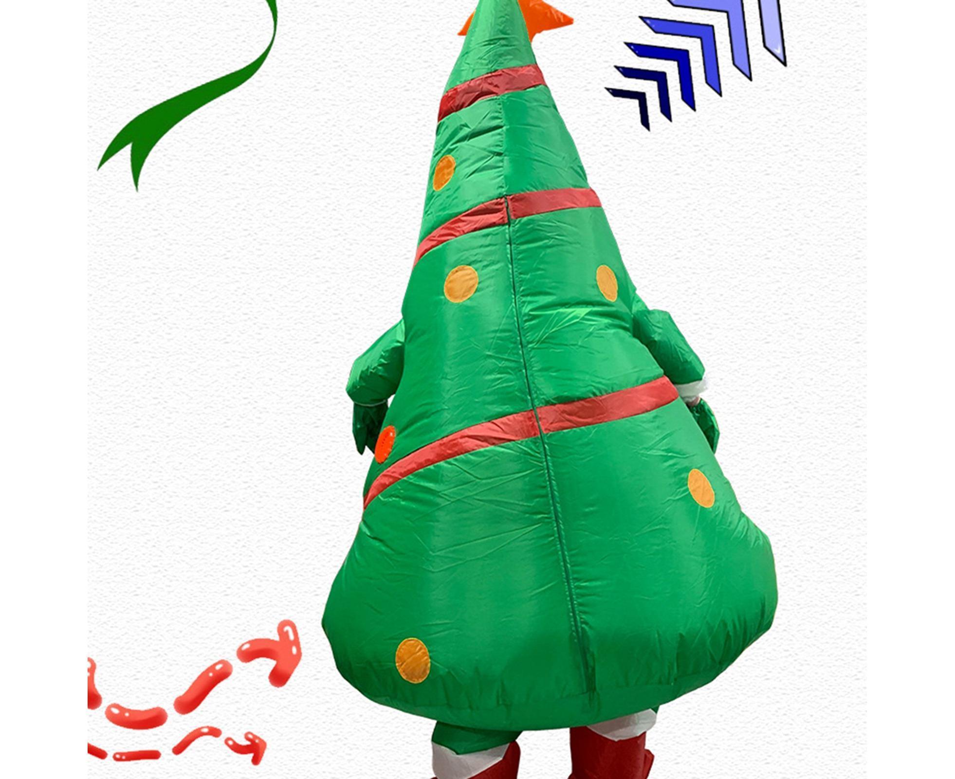 Christmas Cartoon Doll Costumes Air Model Inflatable Christmas Tree Clothes Funny Dress Up Props - Image 3