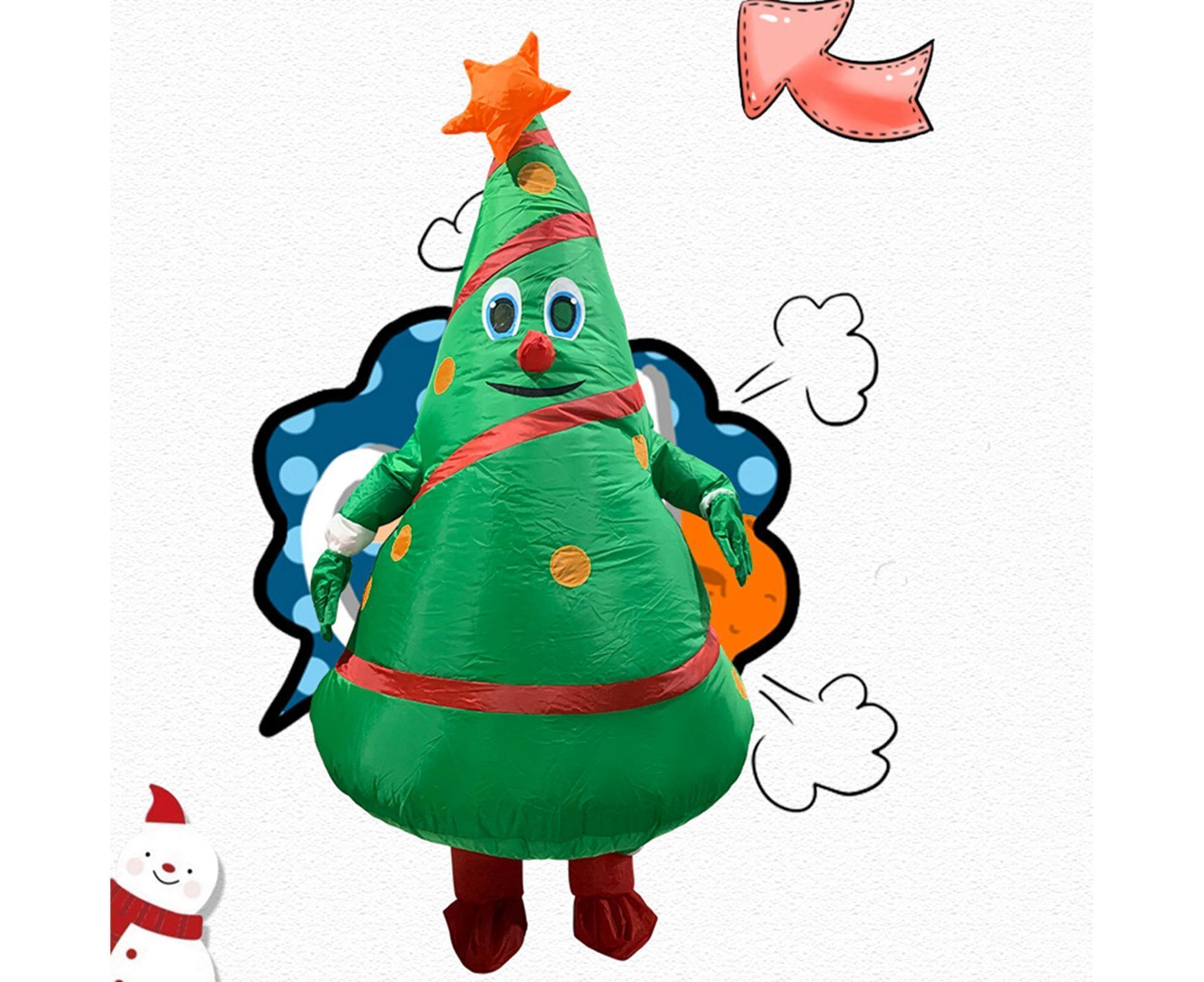 Christmas Cartoon Doll Costumes Air Model Inflatable Christmas Tree Clothes Funny Dress Up Props - Image 6