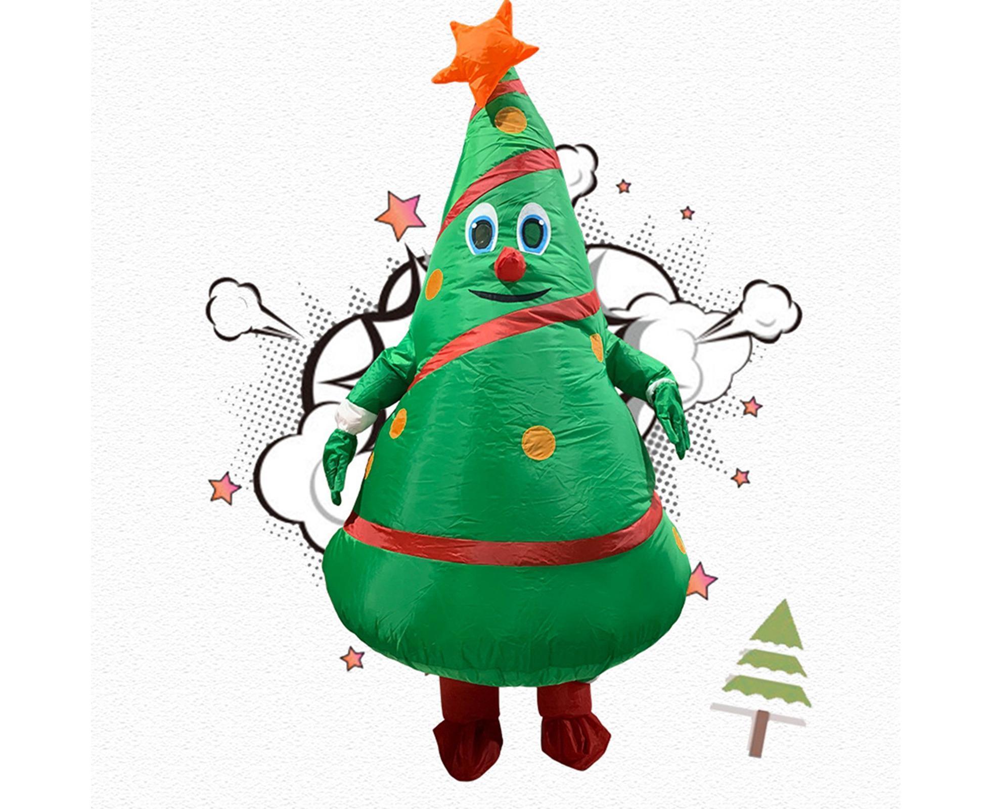 Christmas Cartoon Doll Costumes Air Model Inflatable Christmas Tree Clothes Funny Dress Up Props - Image 7