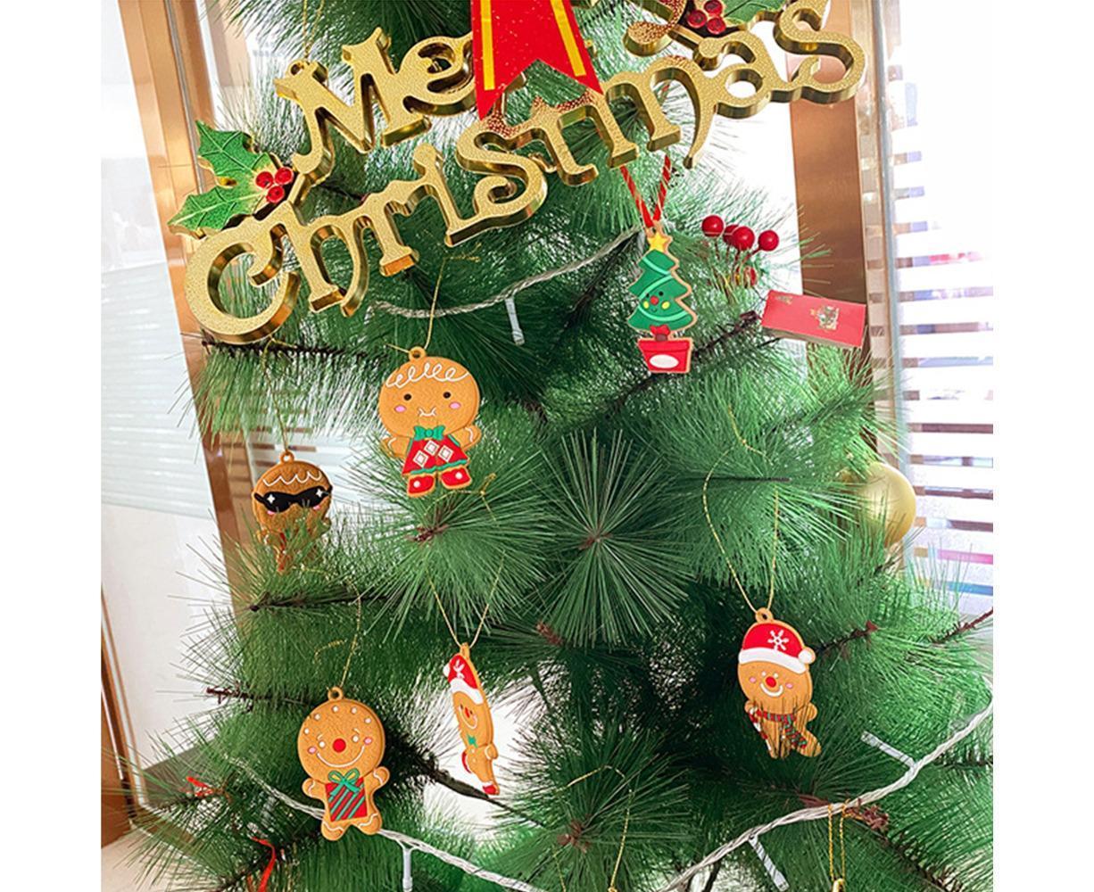 12Pcs Gingerbread Man Christmas Tree Hanging Pendants Cute Christmas Party Ornaments - Image 3