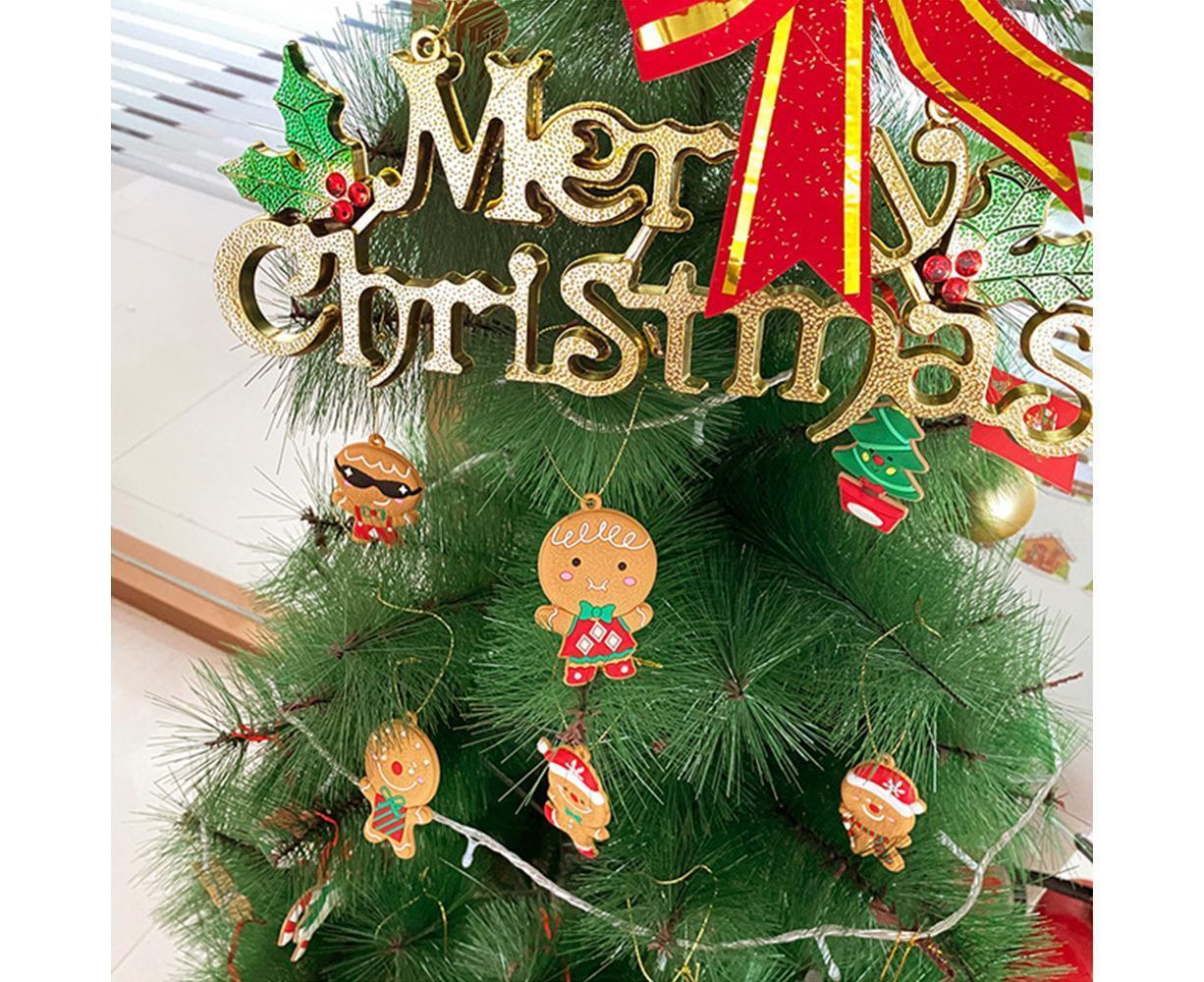 12Pcs Gingerbread Man Christmas Tree Hanging Pendants Cute Christmas Party Ornaments - Image 4