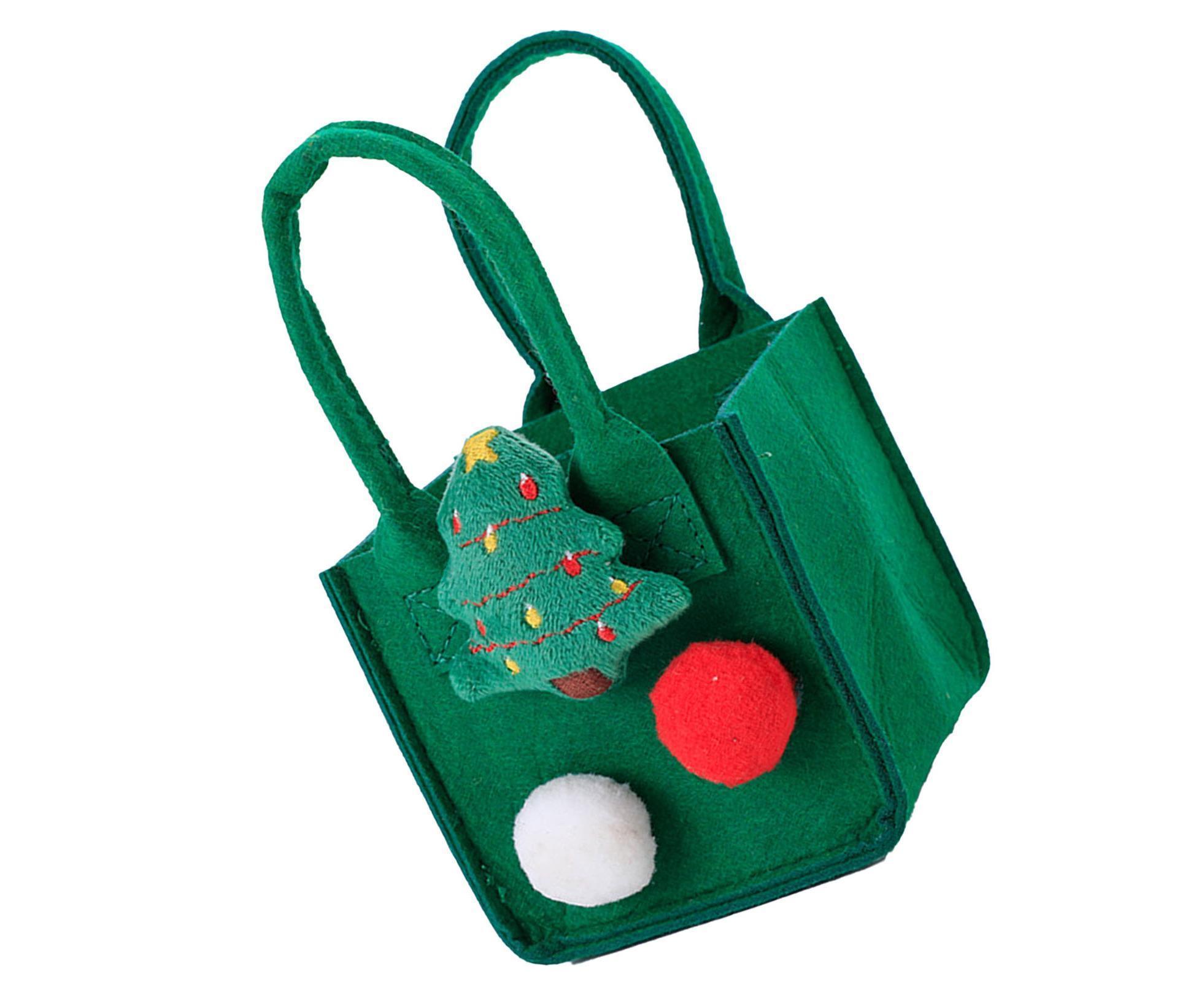 Christmas Felt Candy Bag Christmas Treat Bag Gift Bag for Boy and Girl Holiday Parties Teachers Decorations Christmas Tree - Image 2