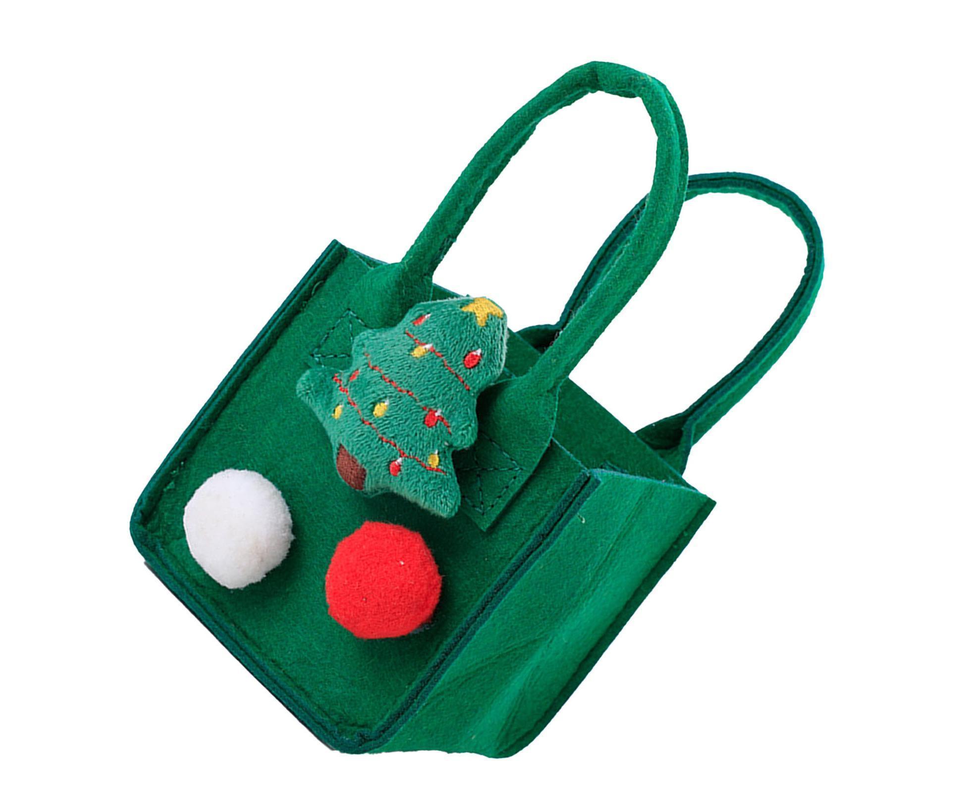 Christmas Felt Candy Bag Christmas Treat Bag Gift Bag for Boy and Girl Holiday Parties Teachers Decorations Christmas Tree - Image 3