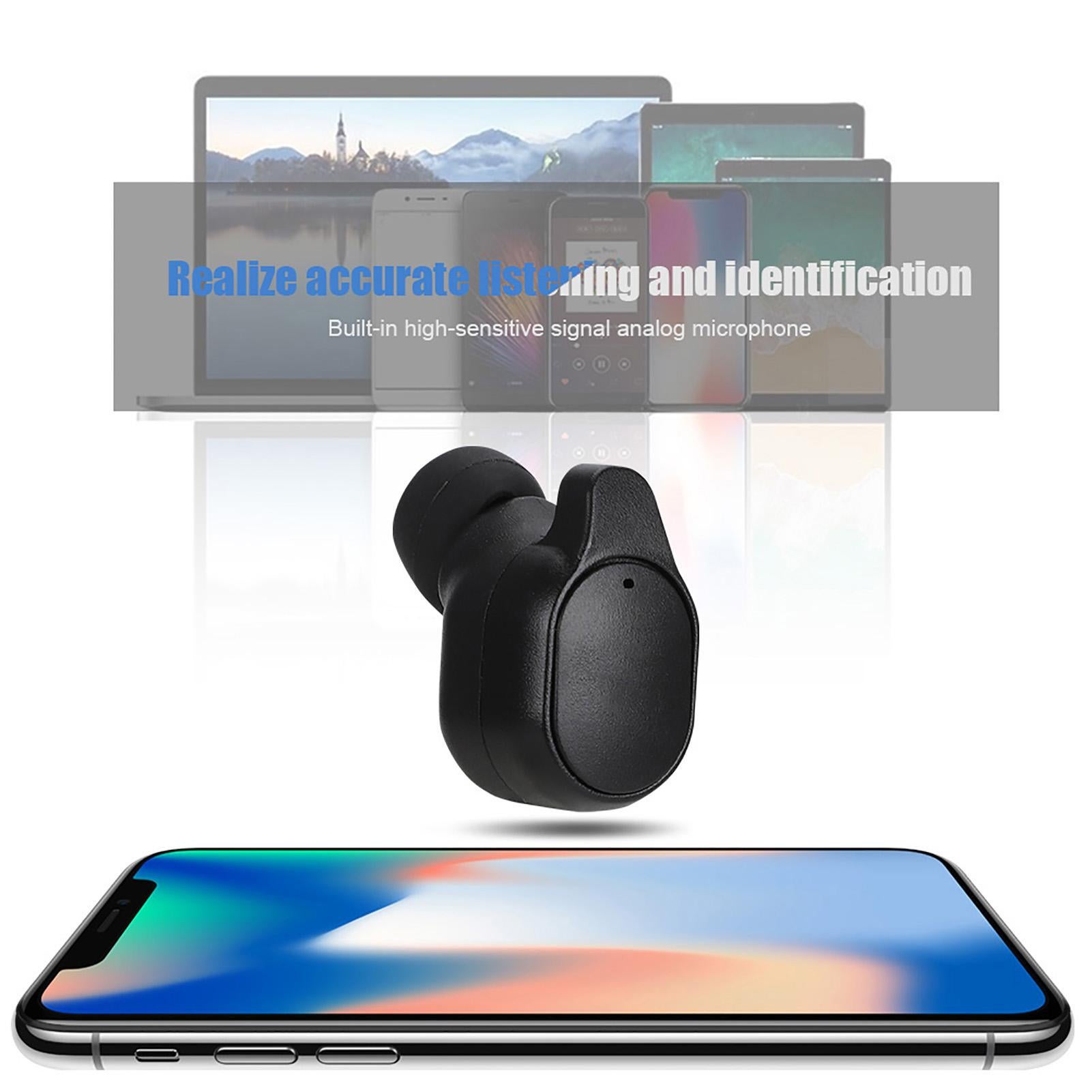 Smart Wireless Bluetooth 5.0 Single Ear Translation Headset Earphone with Charging Box - Image 2