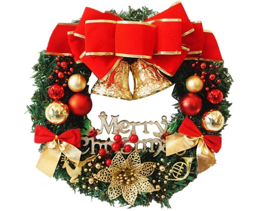 Creative Christmas Door Wreath Christmas Garland Wreaths 30cm - Image 1