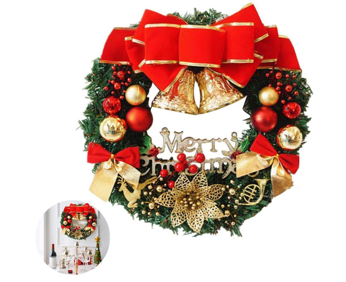 Creative Christmas Door Wreath Christmas Garland Wreaths 30cm - Image 2