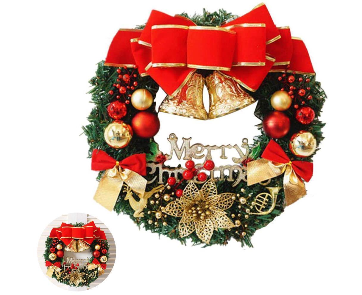 Creative Christmas Door Wreath Christmas Garland Wreaths 30cm - Image 3