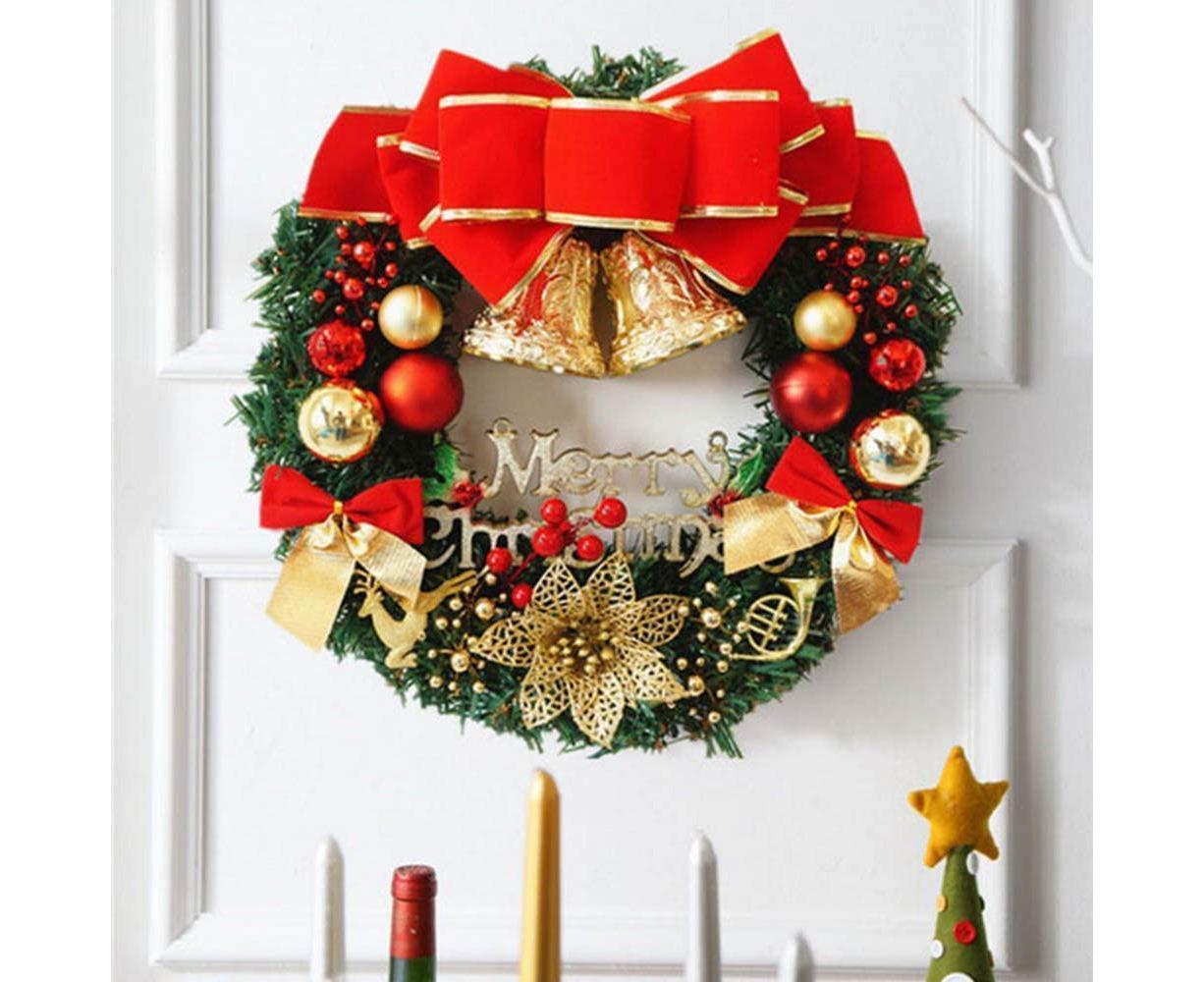 Creative Christmas Door Wreath Christmas Garland Wreaths 30cm - Image 5