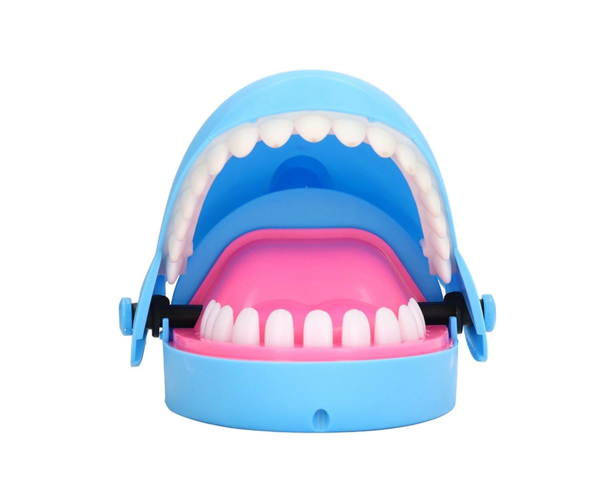 Shark Dentist Teeth Toys Stress Relieving Parent Interactive Shark Biting Finger Game for Boy and Girls-Blue - Image 2