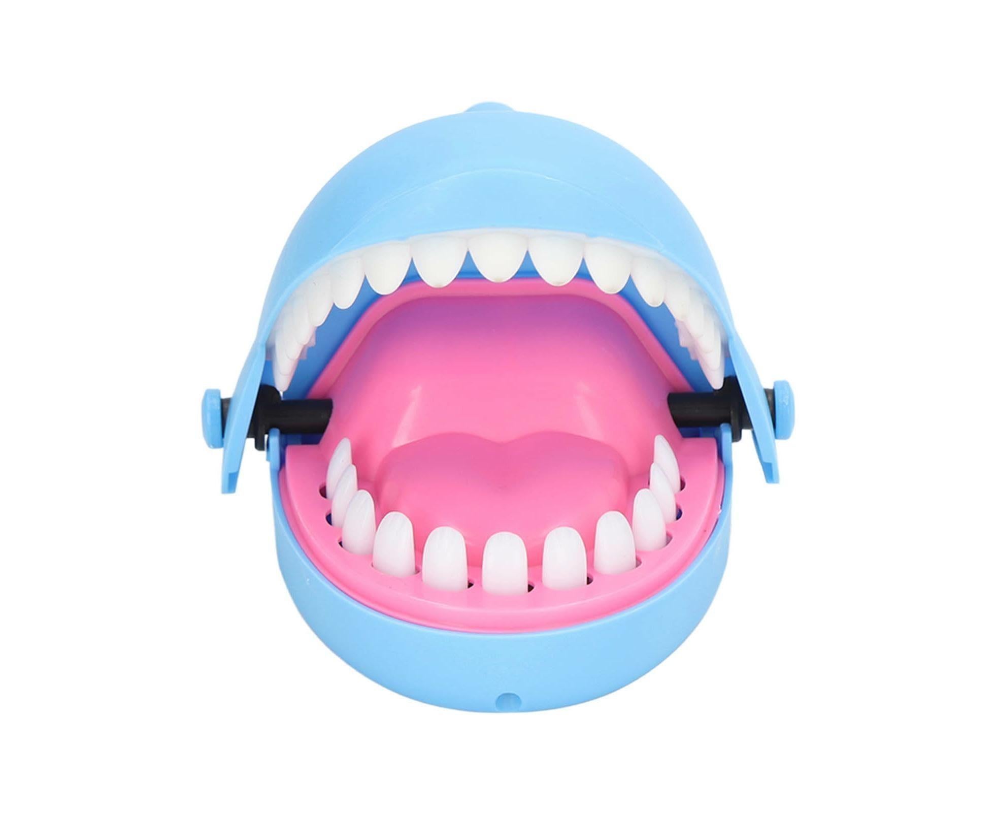 Shark Dentist Teeth Toys Stress Relieving Parent Interactive Shark Biting Finger Game for Boy and Girls-Blue - Image 3
