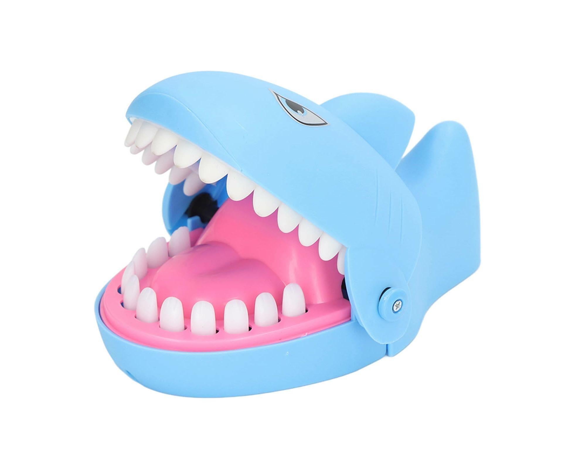 Shark Dentist Teeth Toys Stress Relieving Parent Interactive Shark Biting Finger Game for Boy and Girls-Blue - Image 4