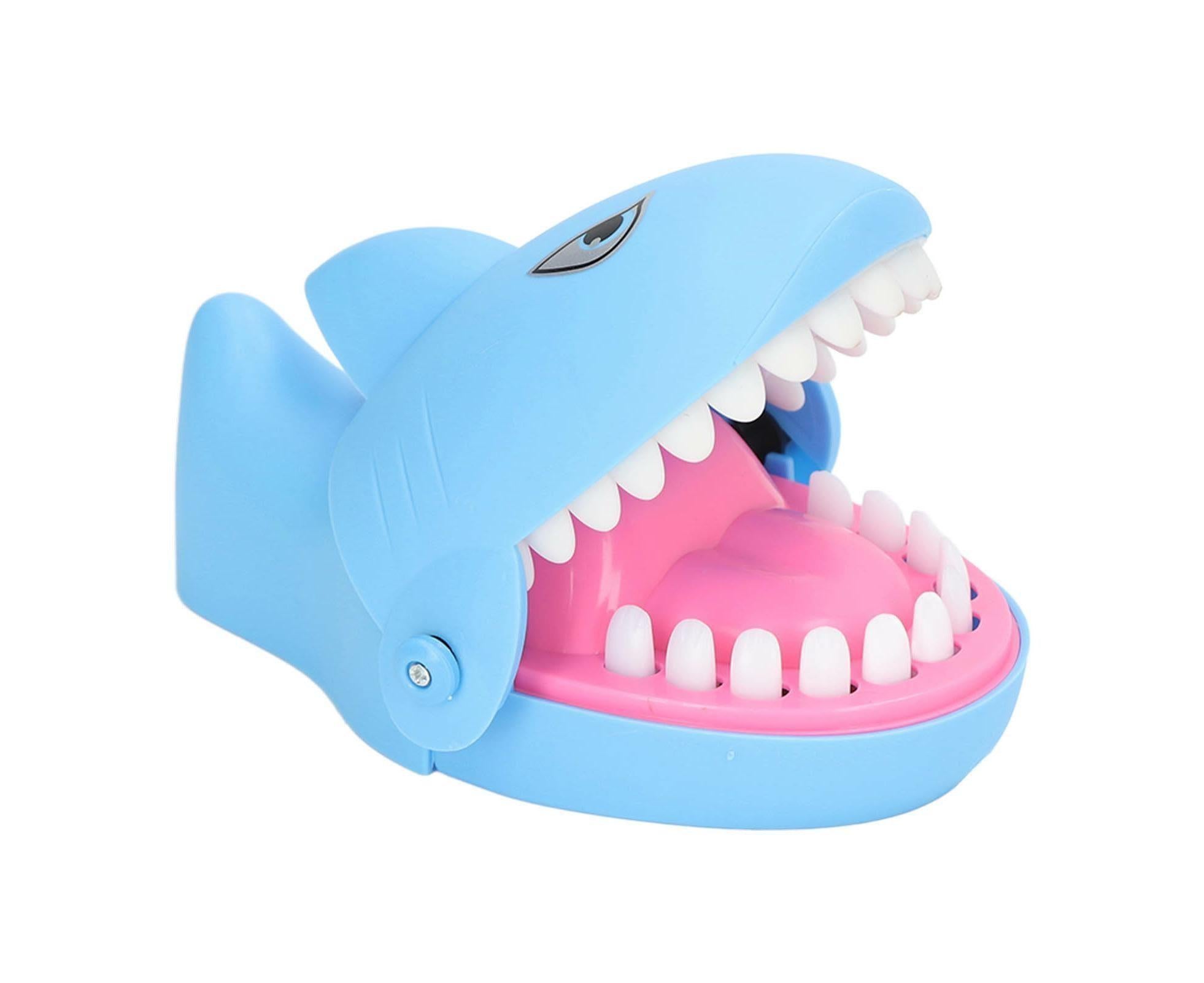 Shark Dentist Teeth Toys Stress Relieving Parent Interactive Shark Biting Finger Game for Boy and Girls-Blue - Image 7