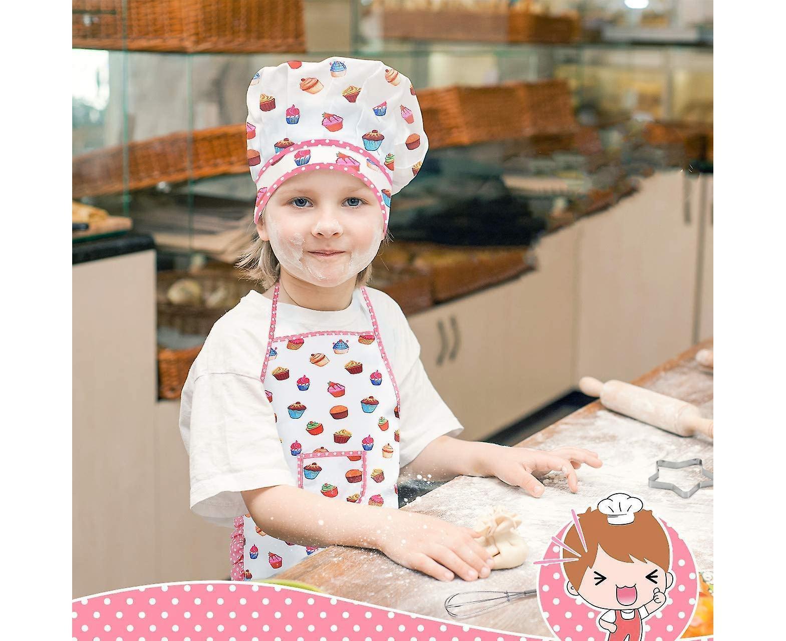 Chef Costume Set For Teenagers Apron For Girls Teenagers Chef Hat And Apron Cooking Toys - Image 4