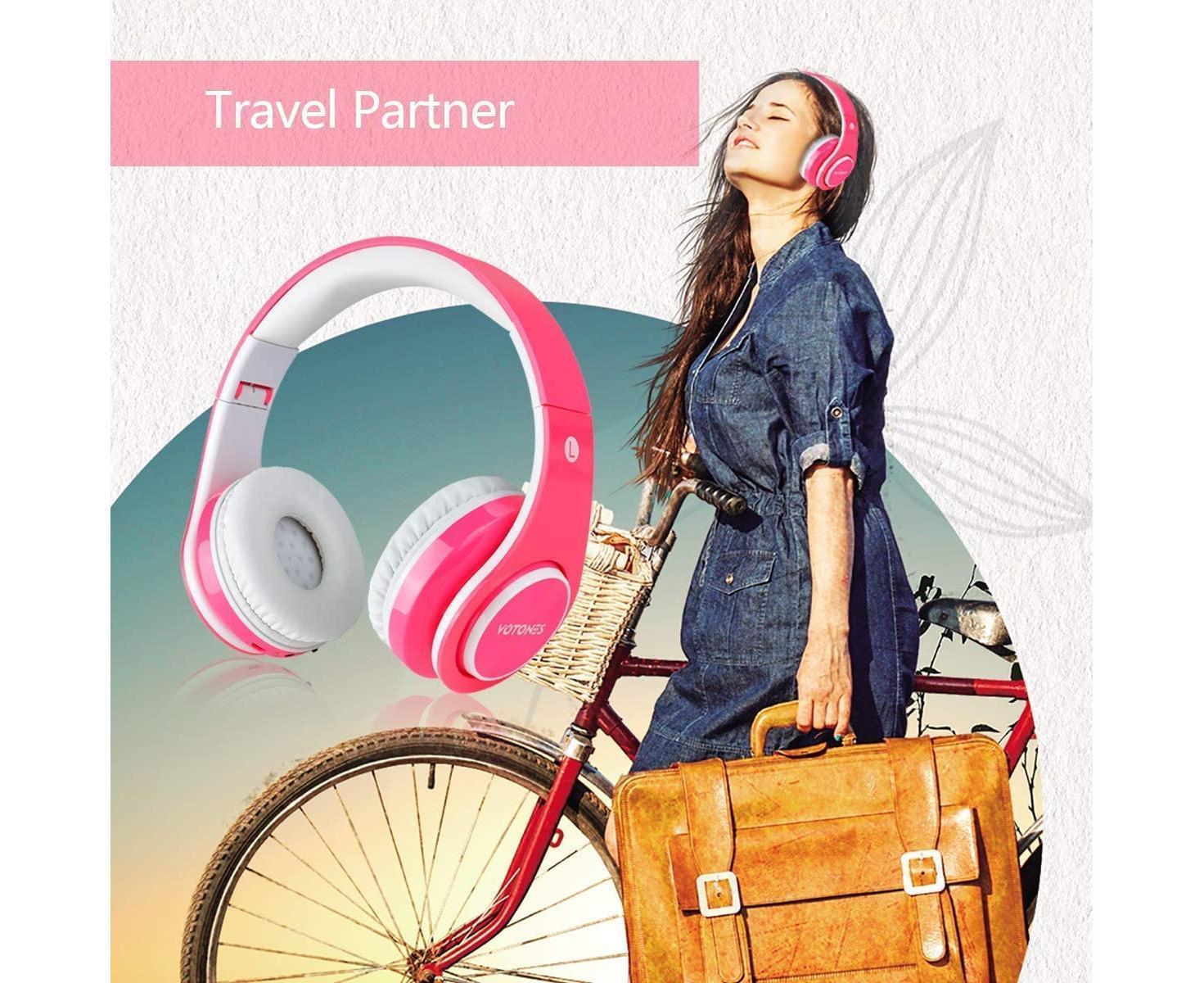 babies Bluetooth Headphones - Volume Limited Foldable - Wireless Headphones with Mic - Image 6