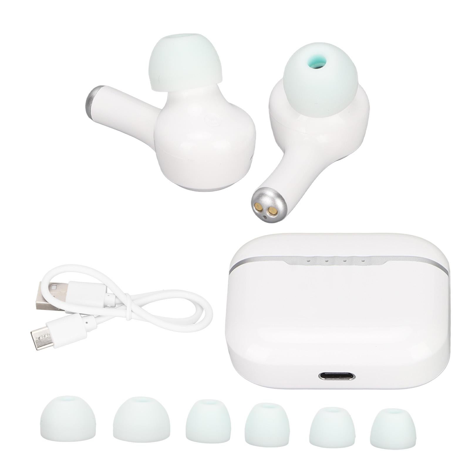 Translator Earbuds Bluetooth 5.2 Supports 84 Languages 5 Modes Noise Canceling Wireless Translator Earbuds White - Image 1