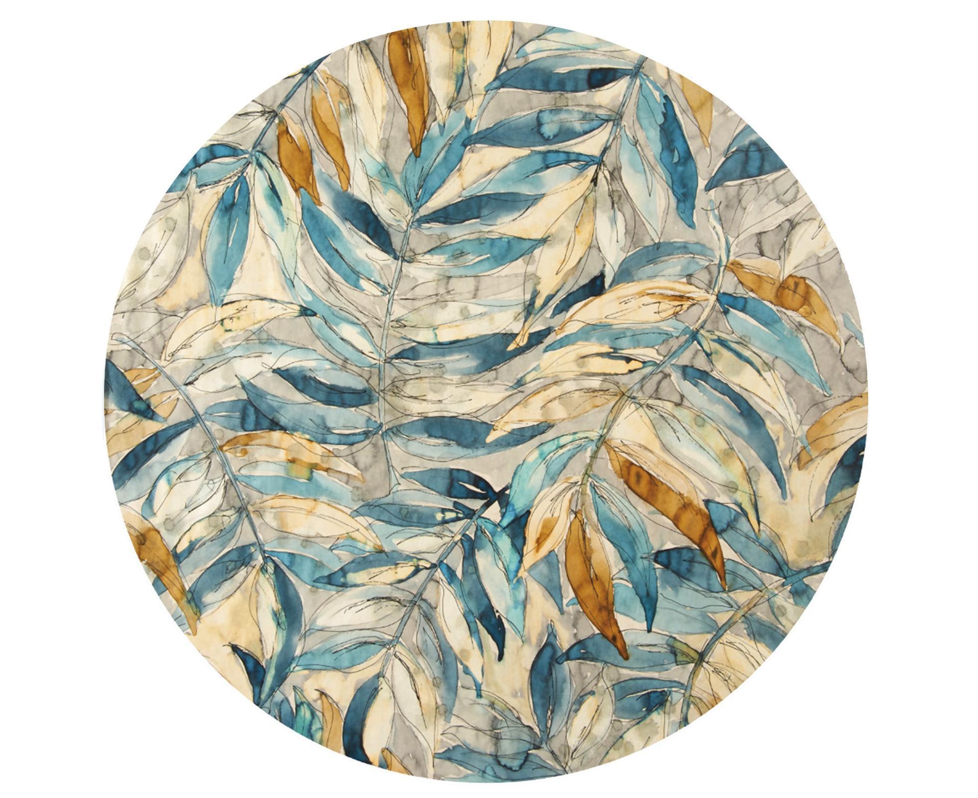 Beach Blanket Soft Absorbent Polyester Pretty Floral Printed Beach Towel for Picnic-18 - Image 2
