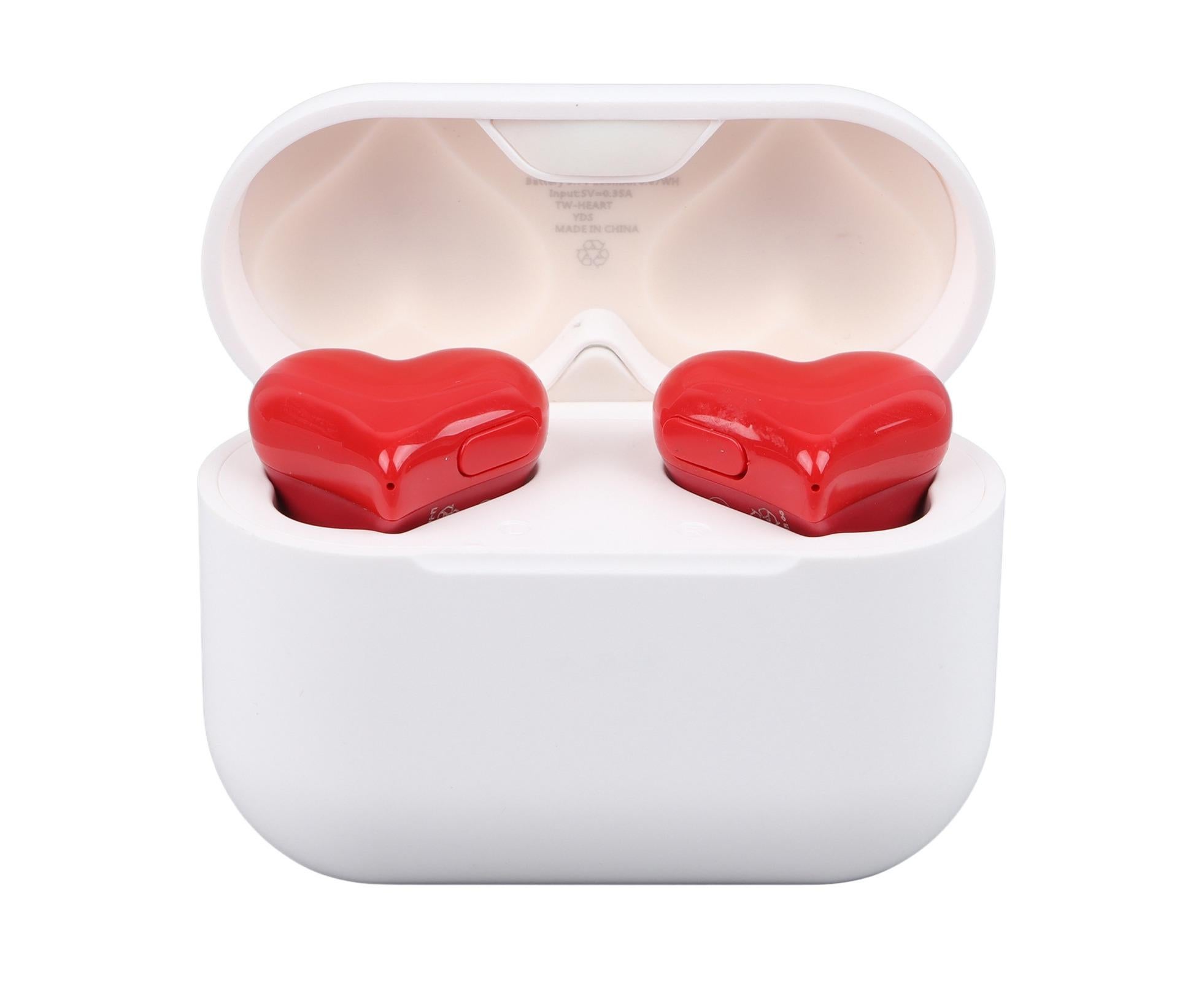 Wireless Earbuds Multifunction Stylish Lightweight Noise Canceling Stereo Heart Shaped Bluetooth Earphones - Image 1