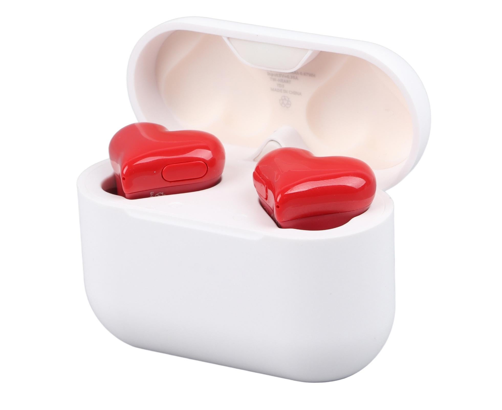 Wireless Earbuds Multifunction Stylish Lightweight Noise Canceling Stereo Heart Shaped Bluetooth Earphones - Image 2