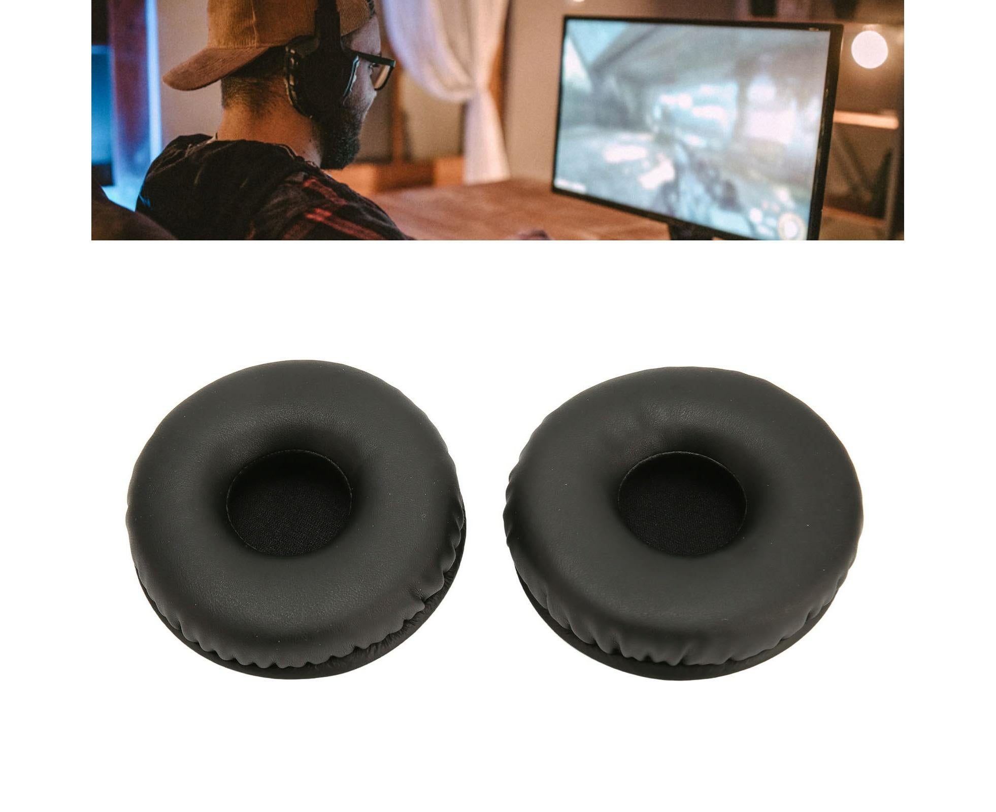Ear Cushions Replacement Comfortable Breathable Protein Leather Earpads for WH XB700 Wireless Headphones - Image 7