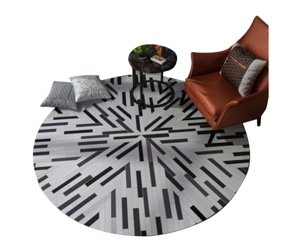 Round Shape Waterproof Non-slip Living Room Bedroom Floor Rug Carpet Blanket - Image 1