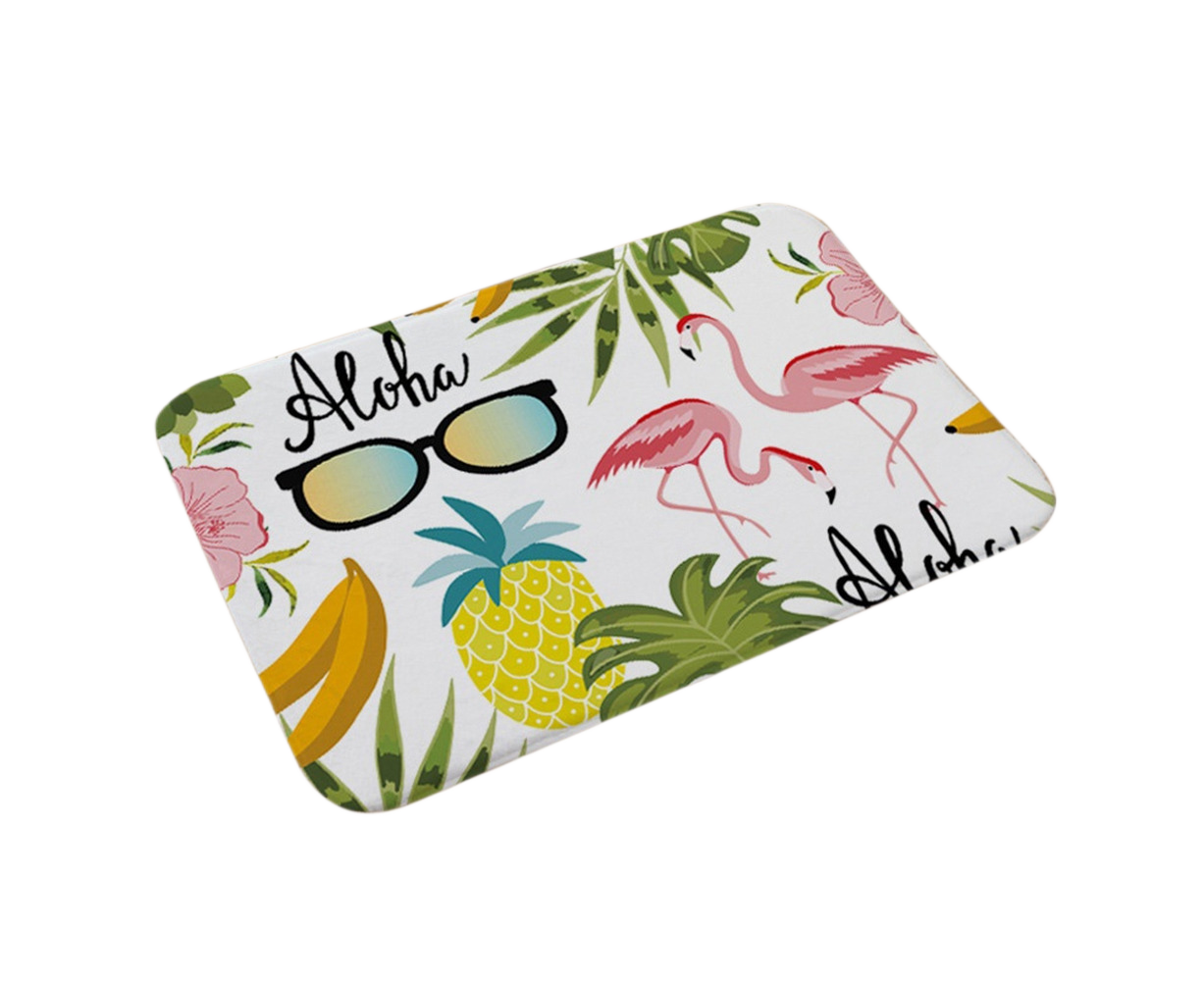 Stylish Flamingo Rug Kitchen Bathroom Anti-slip Doormat Carpet Floor Mat Home Decor - Image 1