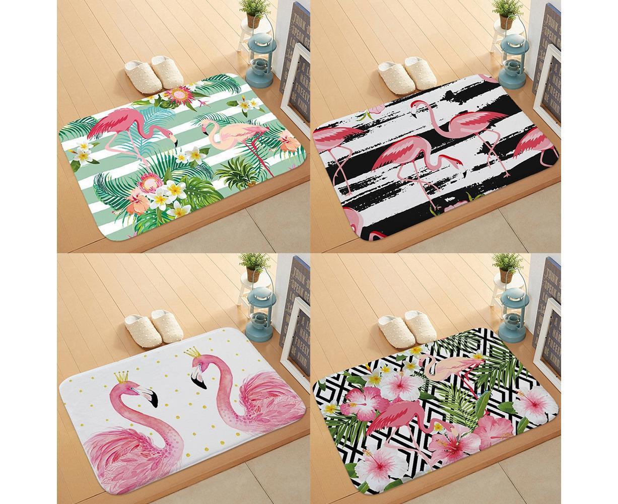 Stylish Flamingo Rug Kitchen Bathroom Anti-slip Doormat Carpet Floor Mat Home Decor - Image 5