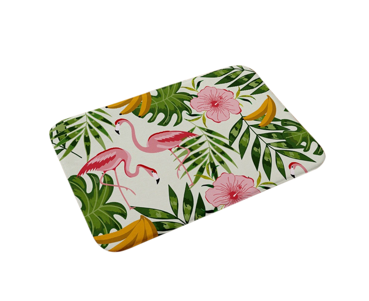Stylish Flamingo Rug Kitchen Bathroom Anti-slip Doormat Carpet Floor Mat Home Decor - Image 1