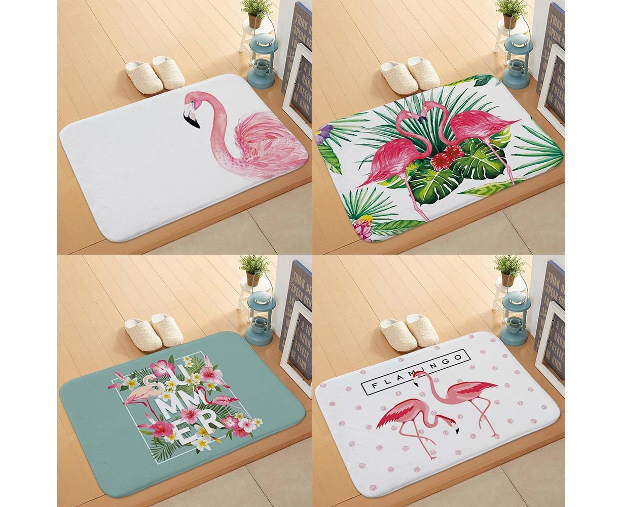 Stylish Flamingo Rug Kitchen Bathroom Anti-slip Doormat Carpet Floor Mat Home Decor - Image 4