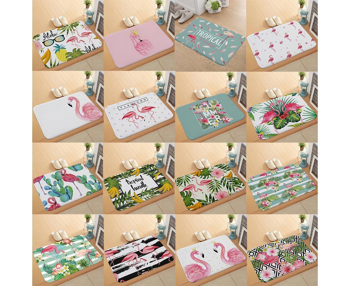 Stylish Flamingo Rug Kitchen Bathroom Anti-slip Doormat Carpet Floor Mat Home Decor - Image 3