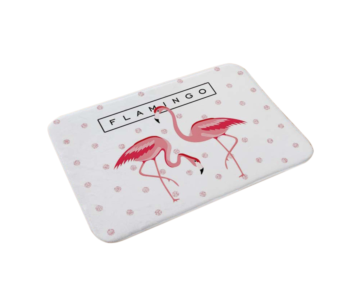 Stylish Flamingo Rug Kitchen Bathroom Anti-slip Doormat Carpet Floor Mat Home Decor - Image 1