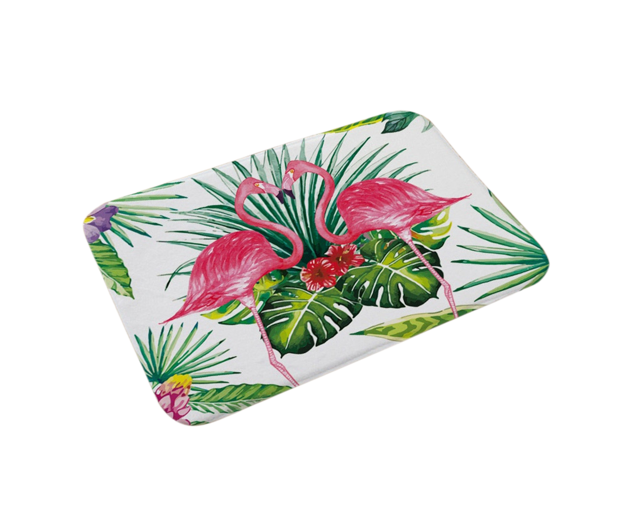 Stylish Flamingo Rug Kitchen Bathroom Anti-slip Doormat Carpet Floor Mat Home Decor - Image 1