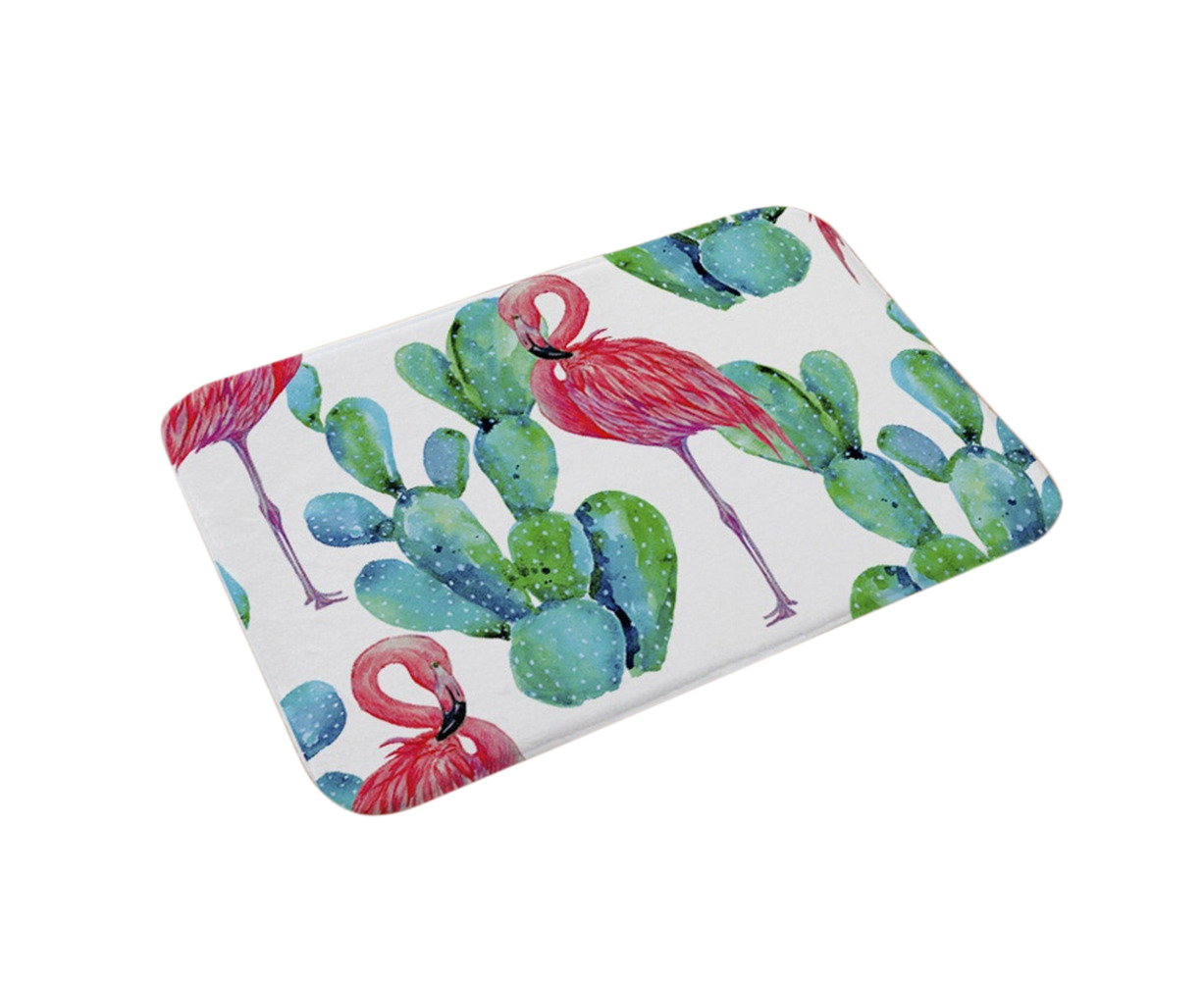 Stylish Flamingo Rug Kitchen Bathroom Anti-slip Doormat Carpet Floor Mat Home Decor - Image 1