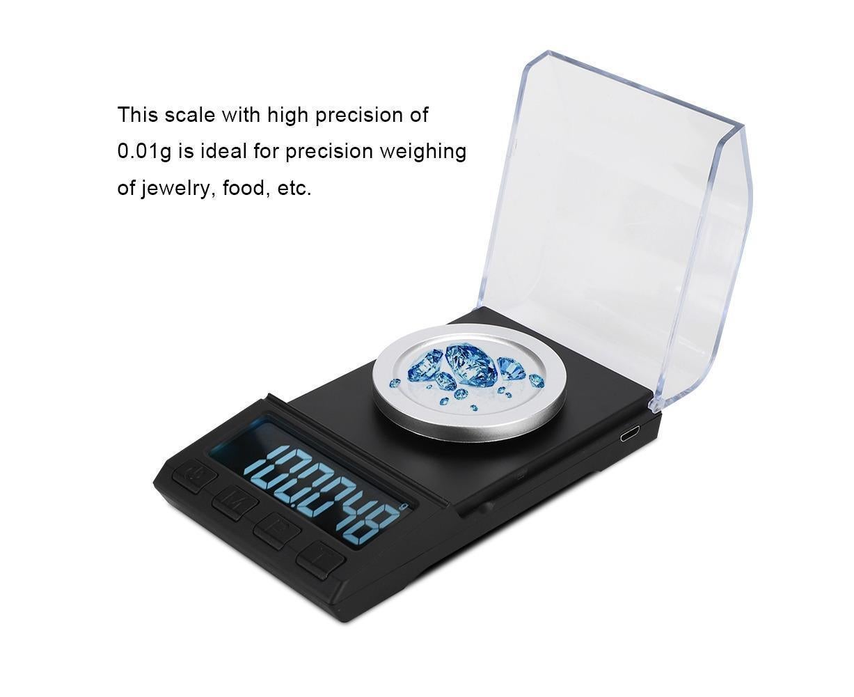 100g / 0.001g LCD Mini Electronic Kitchen Digital Food Jewelry Scale Weight Measuring Tool - Image 7