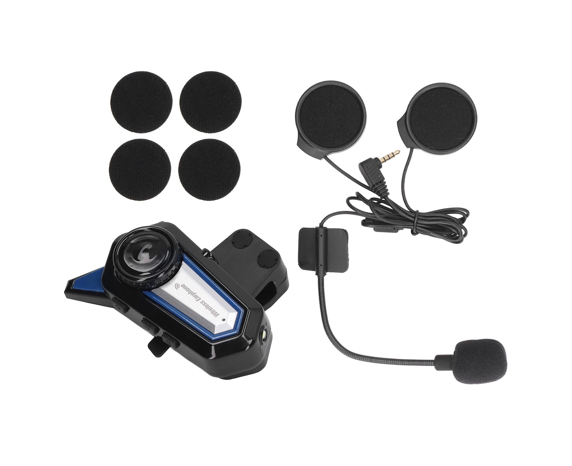 BT31 Motorcycle Bluetooth Helmet Headset Wireless Hands Free Stereo Waterproof Noise Cancelling Headset with Flashlight - Image 2
