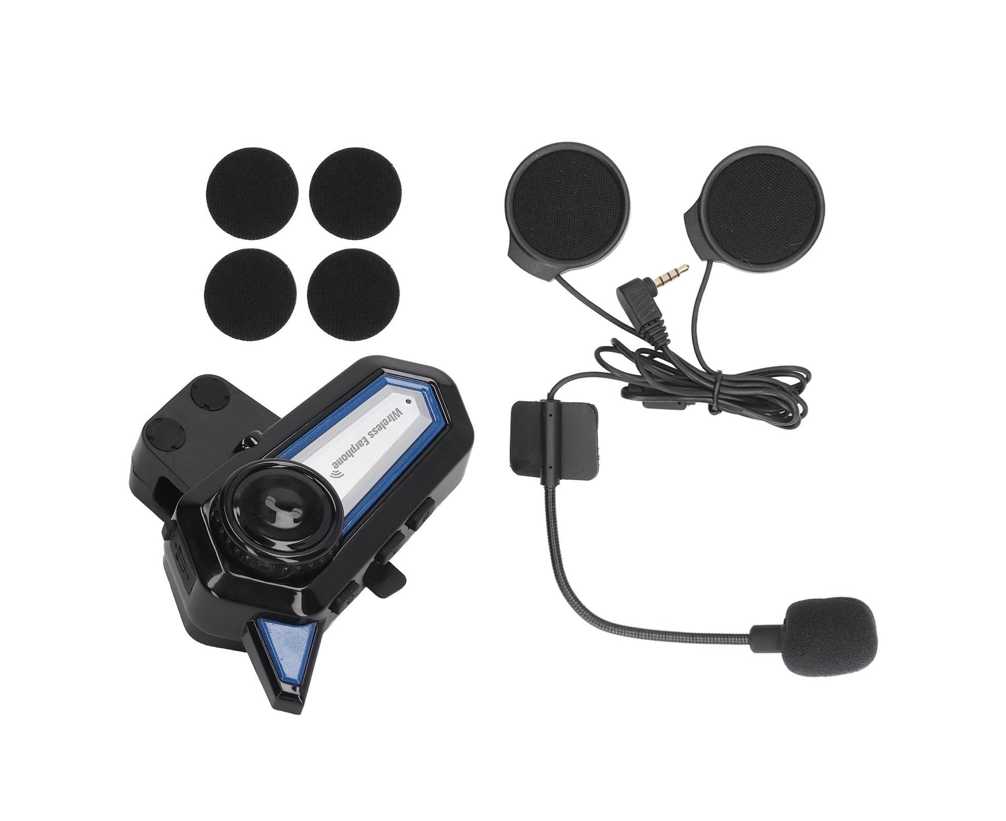 BT31 Motorcycle Bluetooth Helmet Headset Wireless Hands Free Stereo Waterproof Noise Cancelling Headset with Flashlight - Image 3