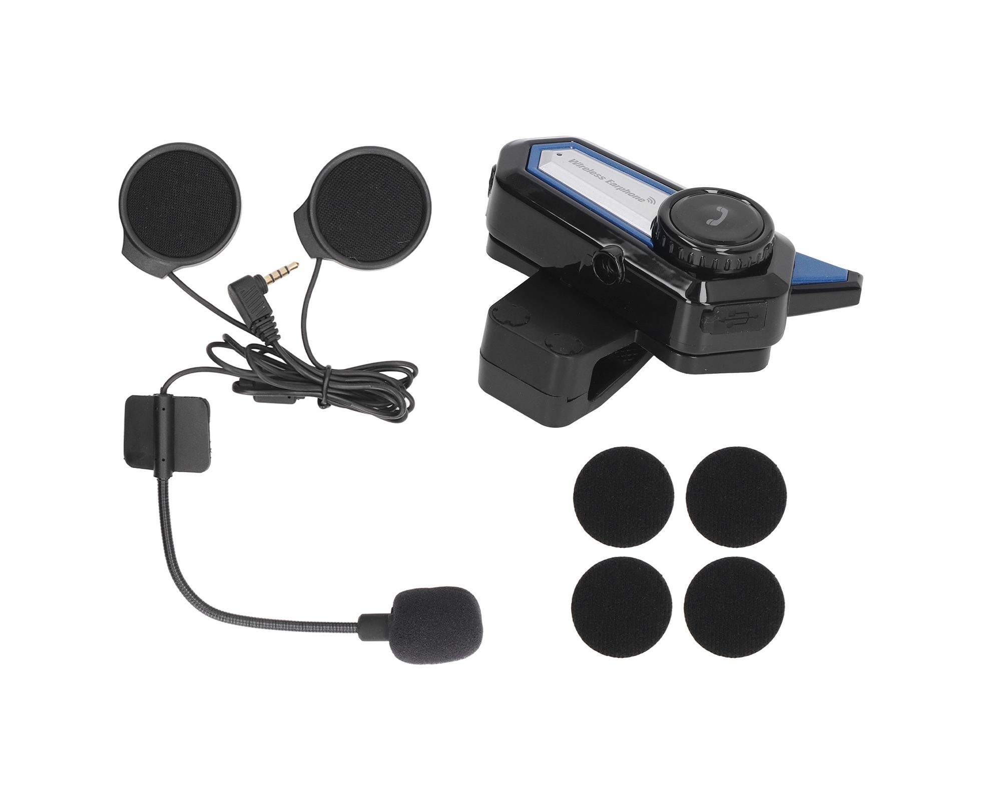 BT31 Motorcycle Bluetooth Helmet Headset Wireless Hands Free Stereo Waterproof Noise Cancelling Headset with Flashlight - Image 4