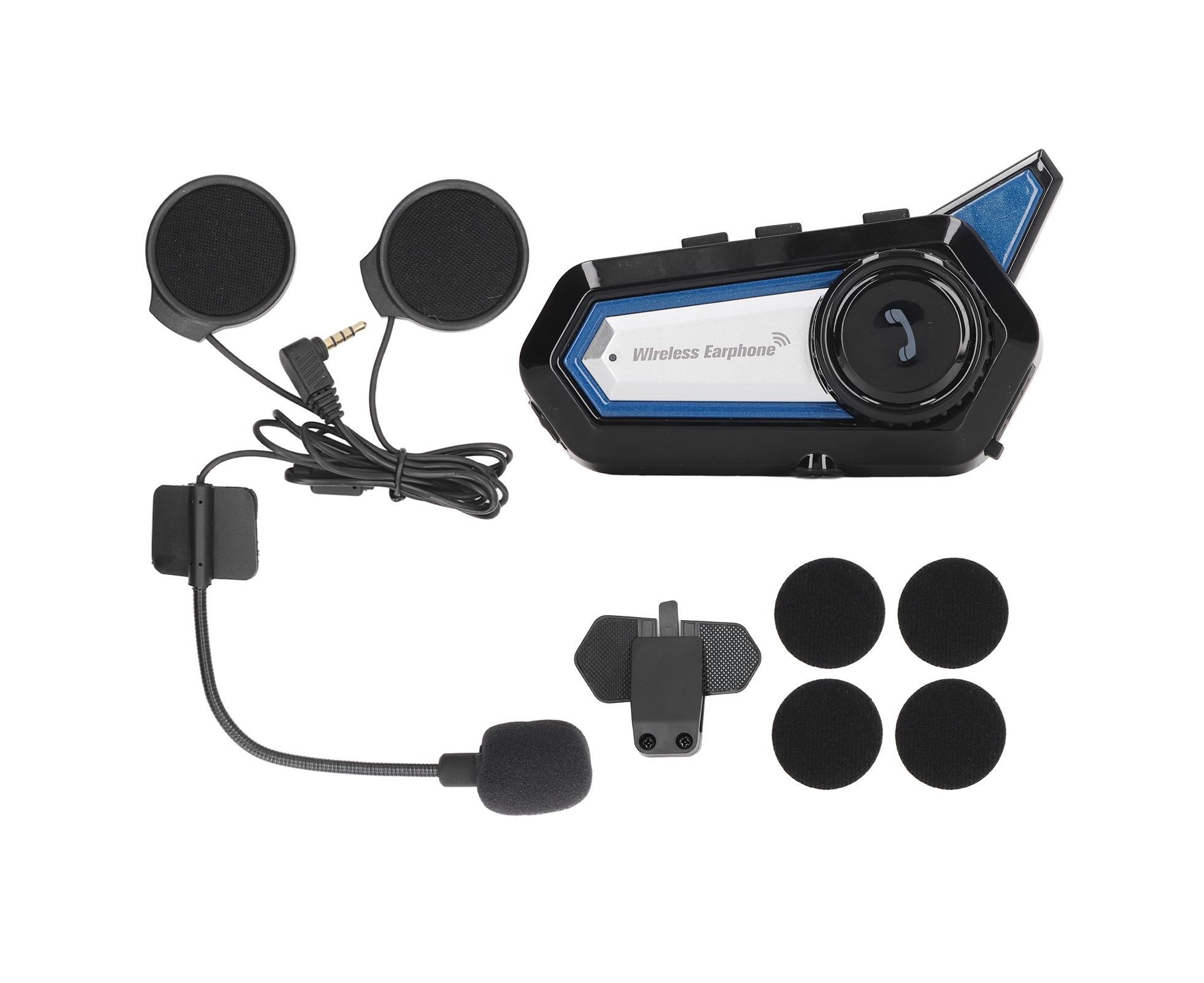 BT31 Motorcycle Bluetooth Helmet Headset Wireless Hands Free Stereo Waterproof Noise Cancelling Headset with Flashlight - Image 5