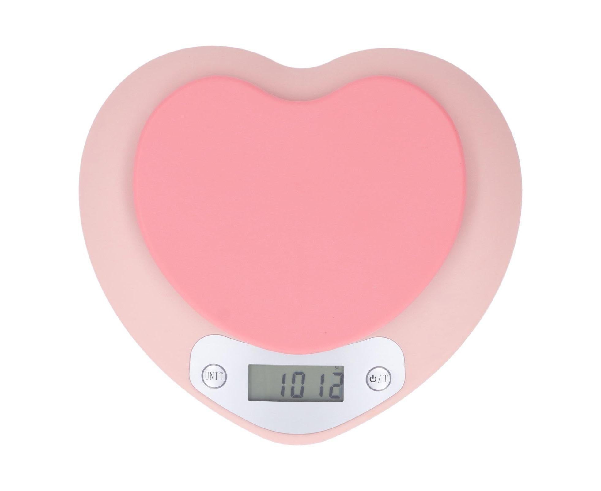 1g Accuracy Digital Kitchen Scale 5kg Household Small Heart Shape Rechargeable Food Scale for Cooking Baking - Image 2