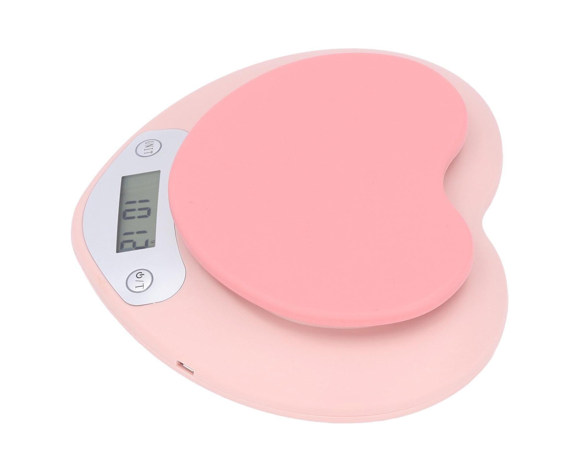 1g Accuracy Digital Kitchen Scale 5kg Household Small Heart Shape Rechargeable Food Scale for Cooking Baking - Image 7