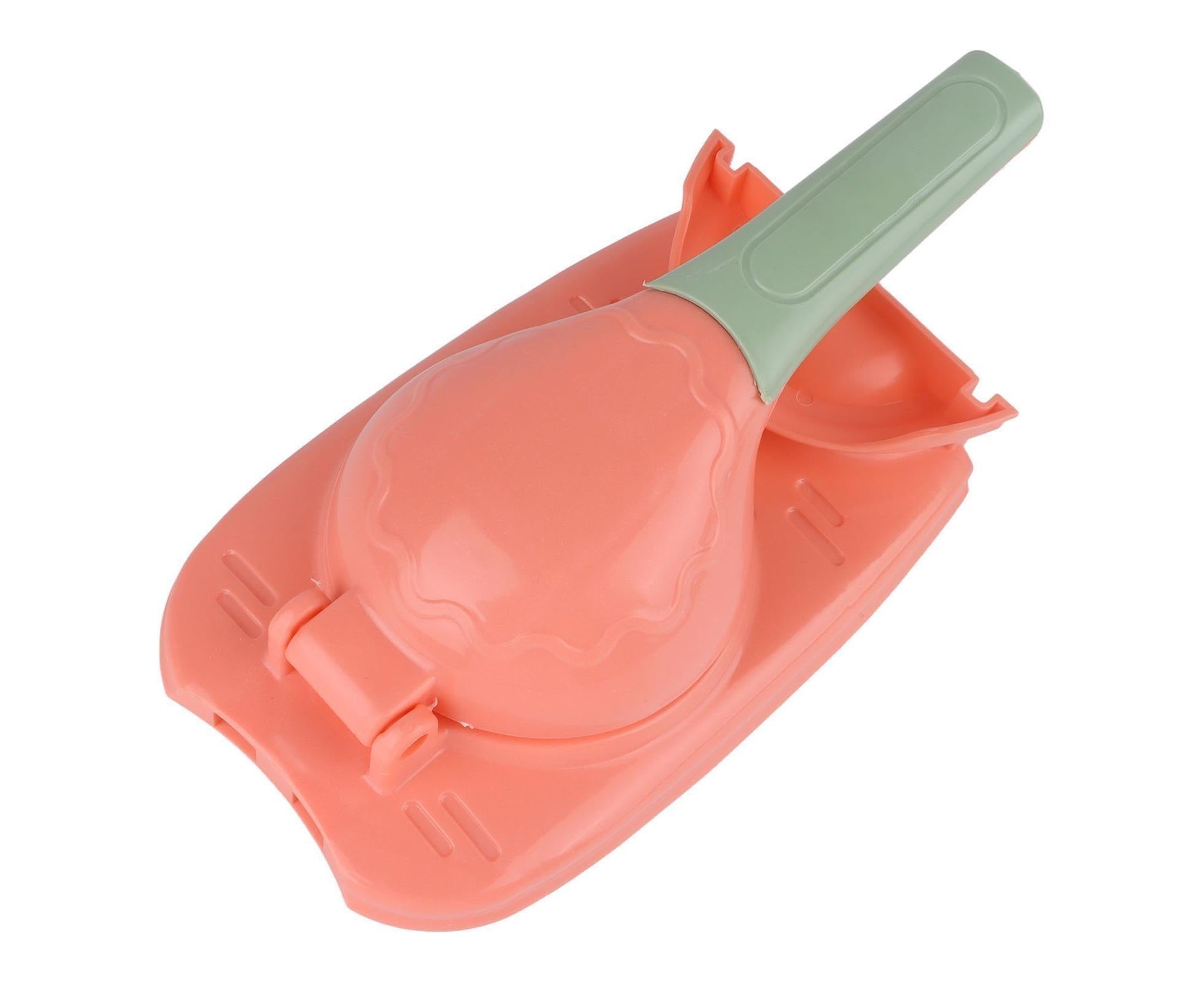 2 In 1 Dumpling Maker Dumpling Press secure Plastic Dumpling Making Tool Efficient Manual Dumpling Maker Mould Skin Pink - Image 4
