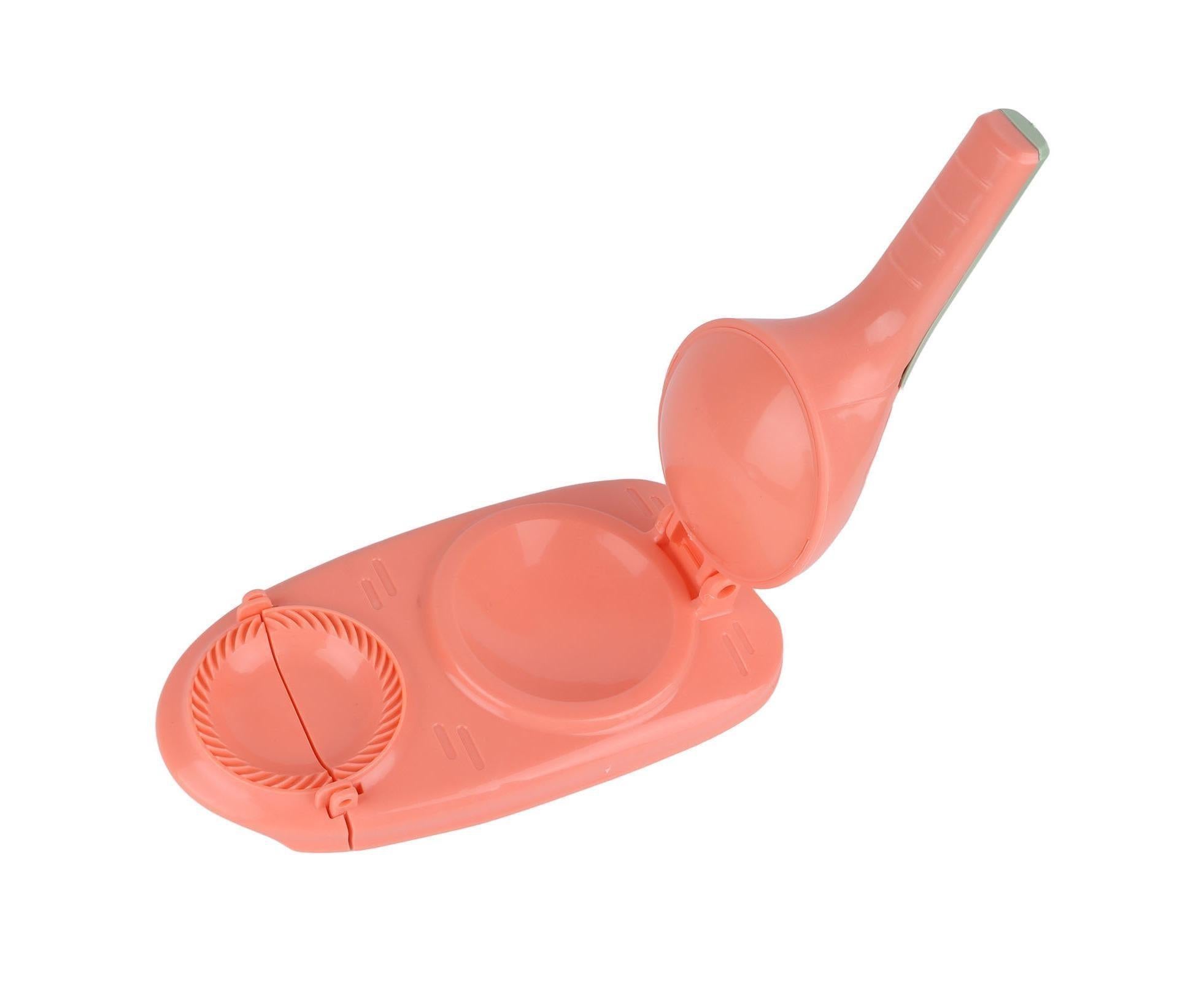 2 In 1 Dumpling Maker Dumpling Press secure Plastic Dumpling Making Tool Efficient Manual Dumpling Maker Mould Skin Pink - Image 6