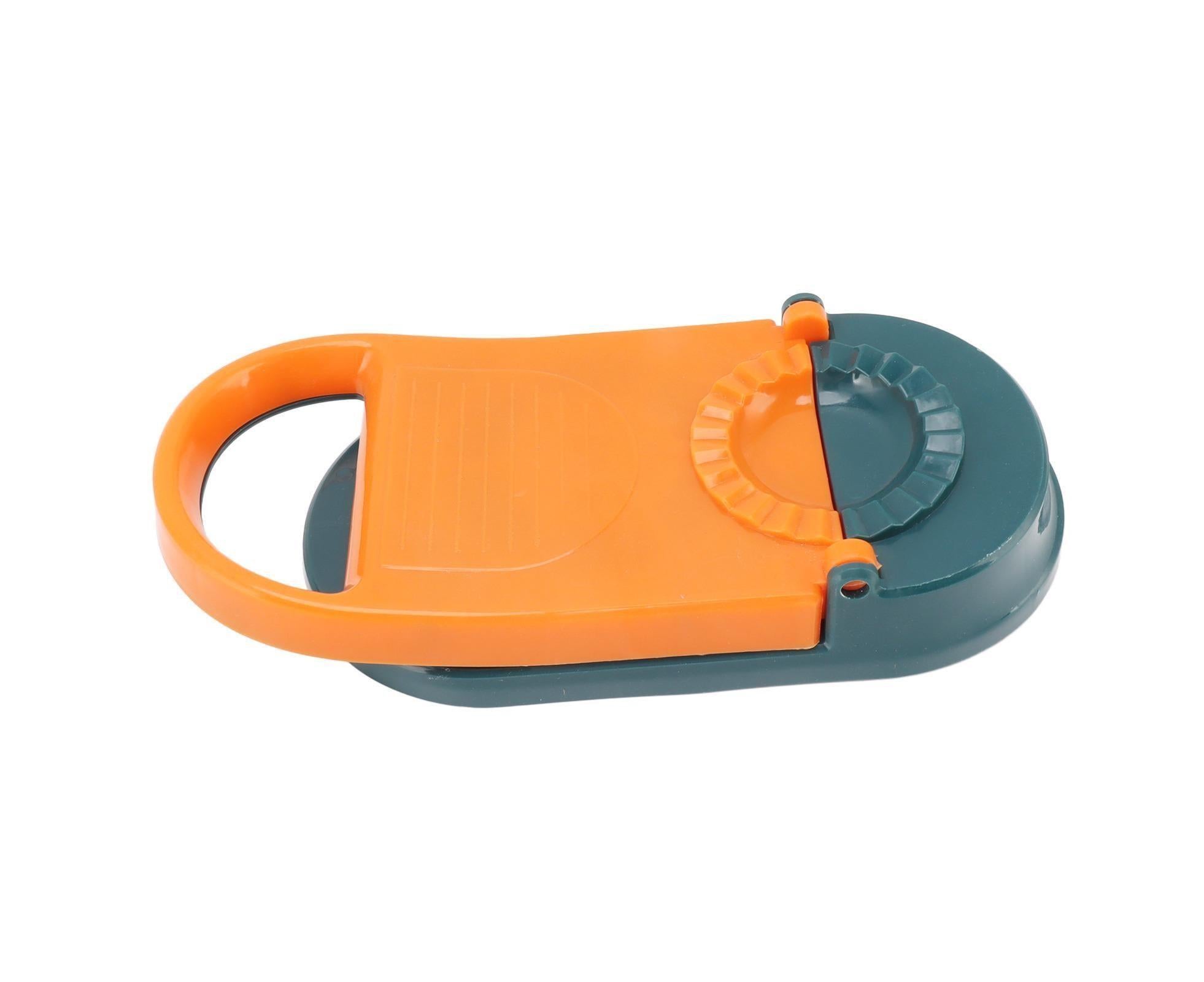 2 in 1 Manual Dumpling Maker Kitchen Dumpling Making Tool Household Multifunctional Dumpling Mold Orange - Image 2