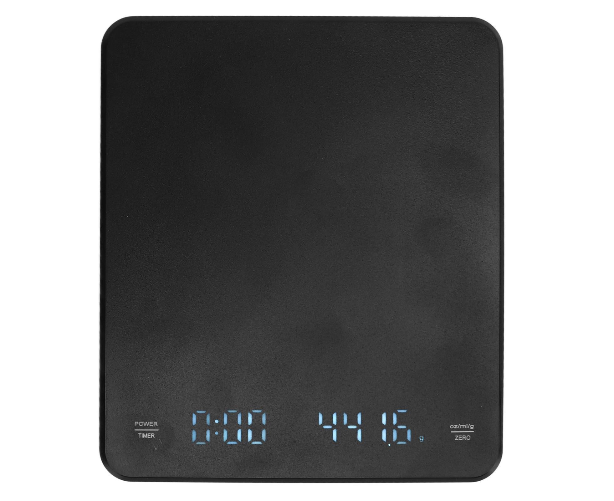 3kg/0.1g Digital Coffee Scale with Timer LED Invisible Screen Coffee Electronic Scale USB Charging Matte Black - Image 2