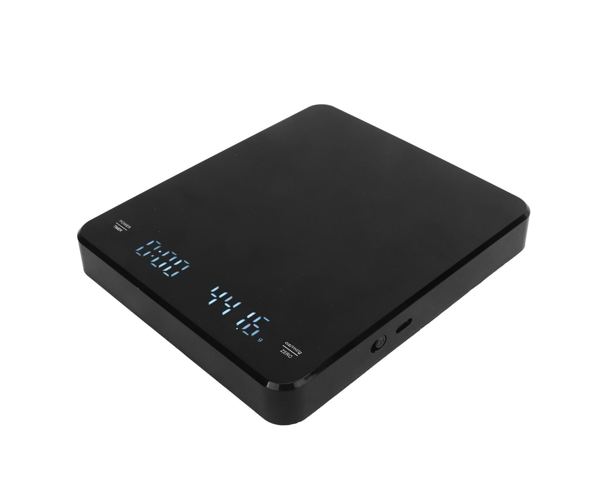 3kg/0.1g Digital Coffee Scale with Timer LED Invisible Screen Coffee Electronic Scale USB Charging Matte Black - Image 5