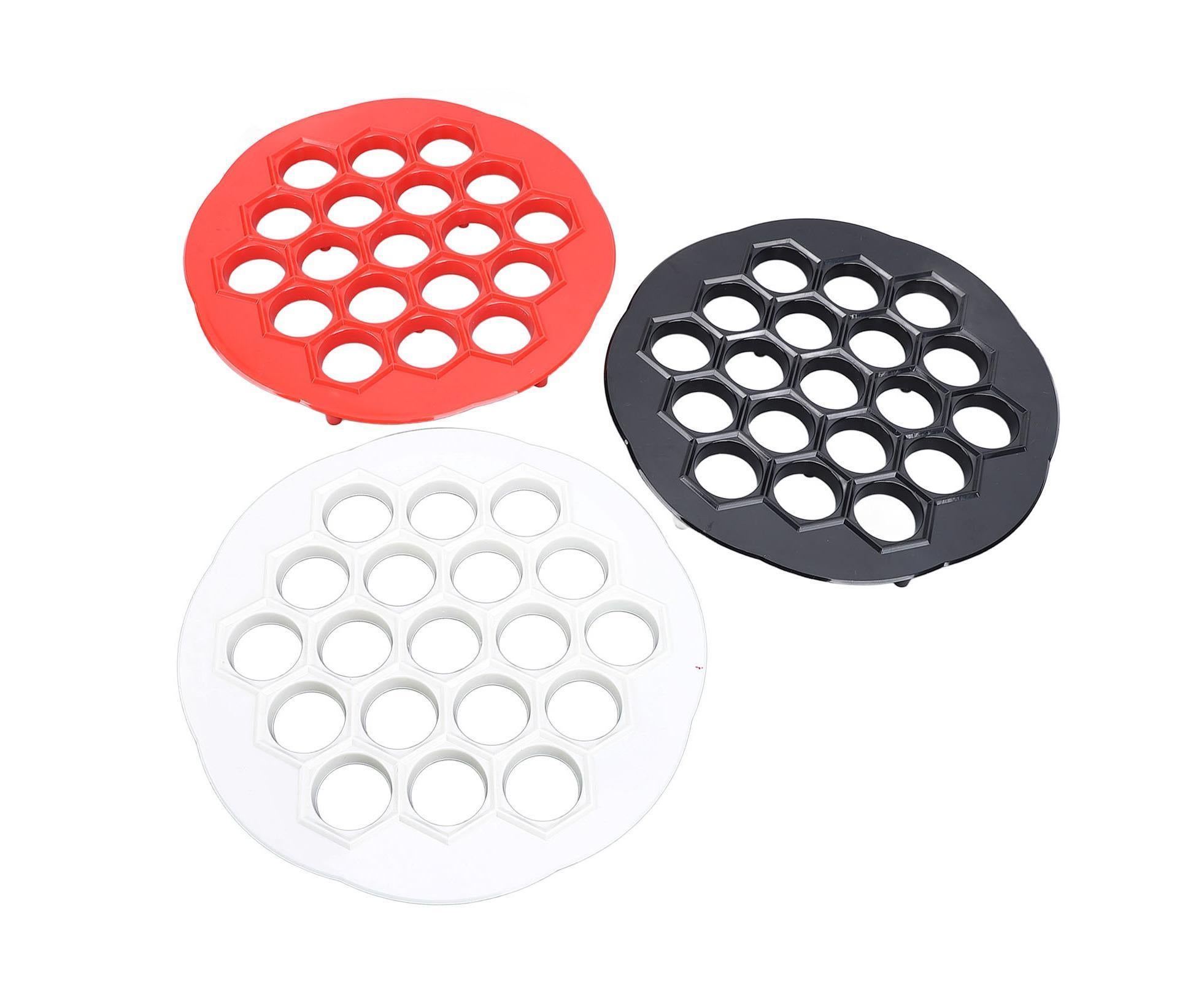 3pcs Russian Dumpling Maker Multifunctional 19 Holes Food Grade Easy Cleaning Ravioli Maker Mould for Kitchen Supplies - Image 2