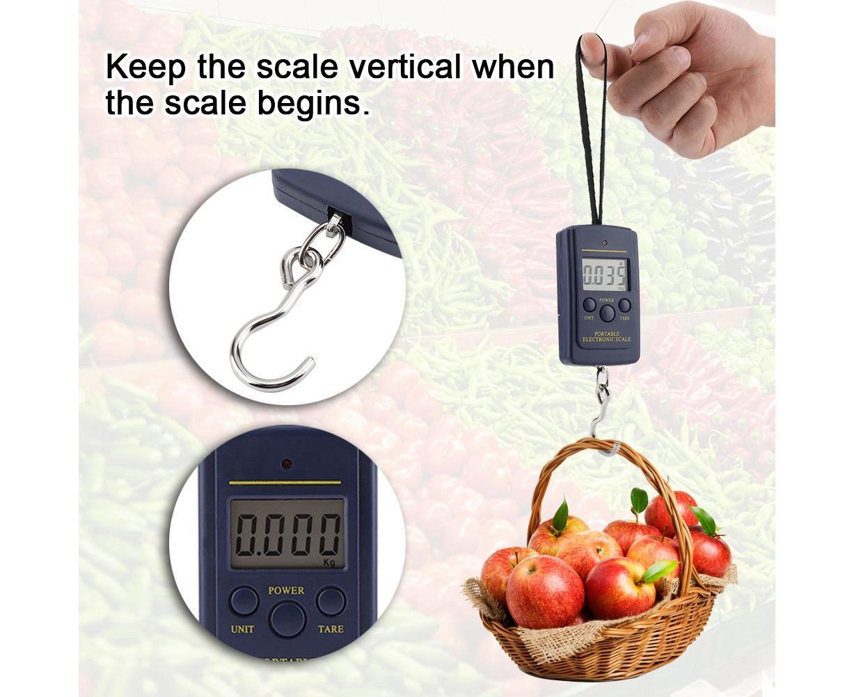 40kg/10g Electronic Scale Digital Hanging Luggage Portable Scale with Hook - Image 5