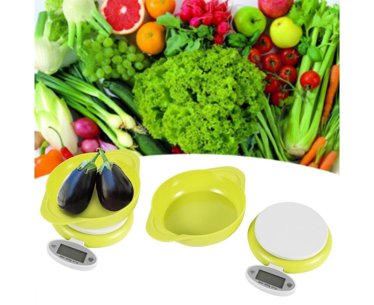 5Kg/1g LCD Display Electronic Digital Kitchen Food Scales Weighing With Bowl Home Kitchen Tool - Image 8