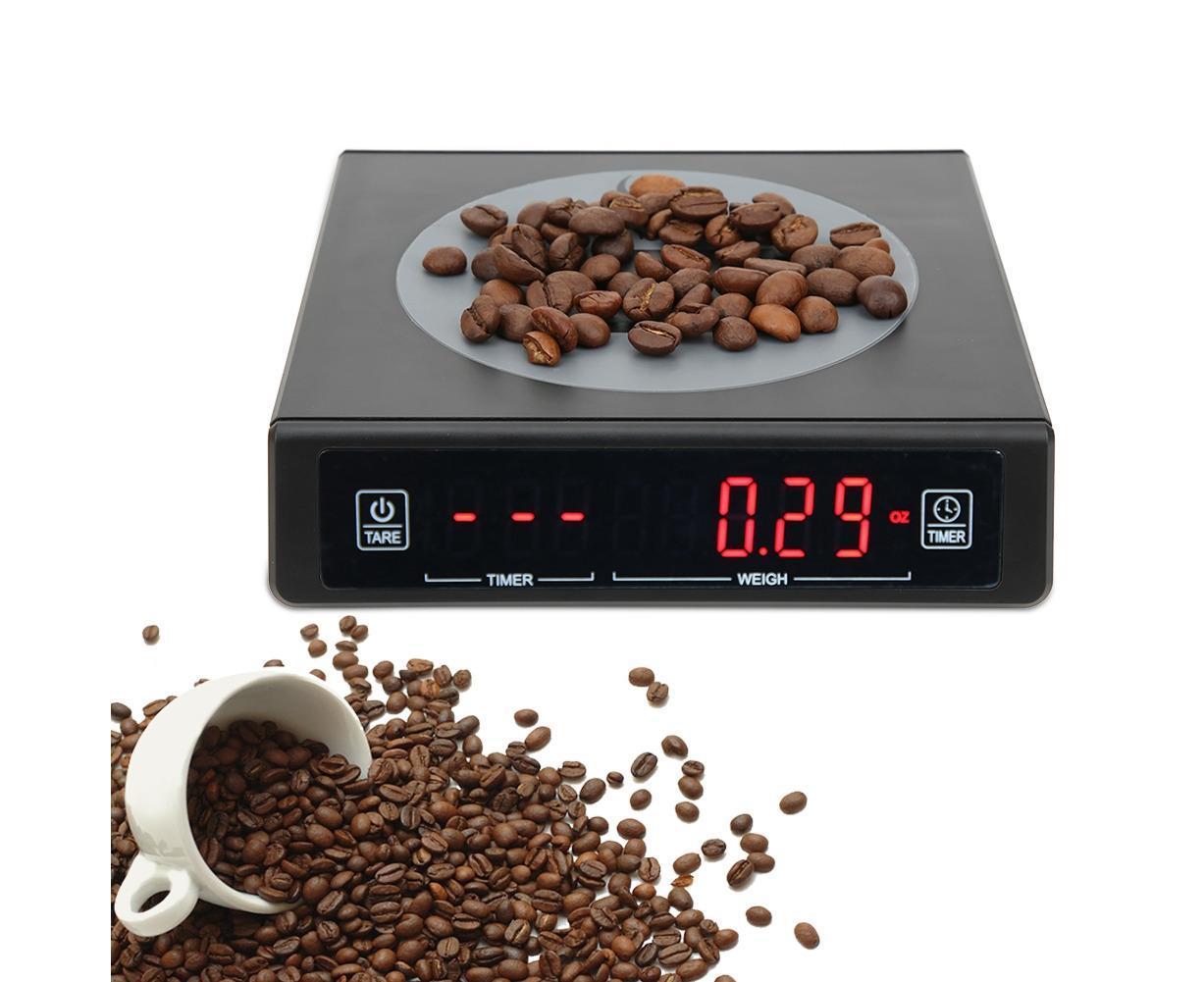 Black Coffee Baking Kitchen Electronic Scale Battery Rechargeable with Timing Function 3kg/0.1g - Image 2