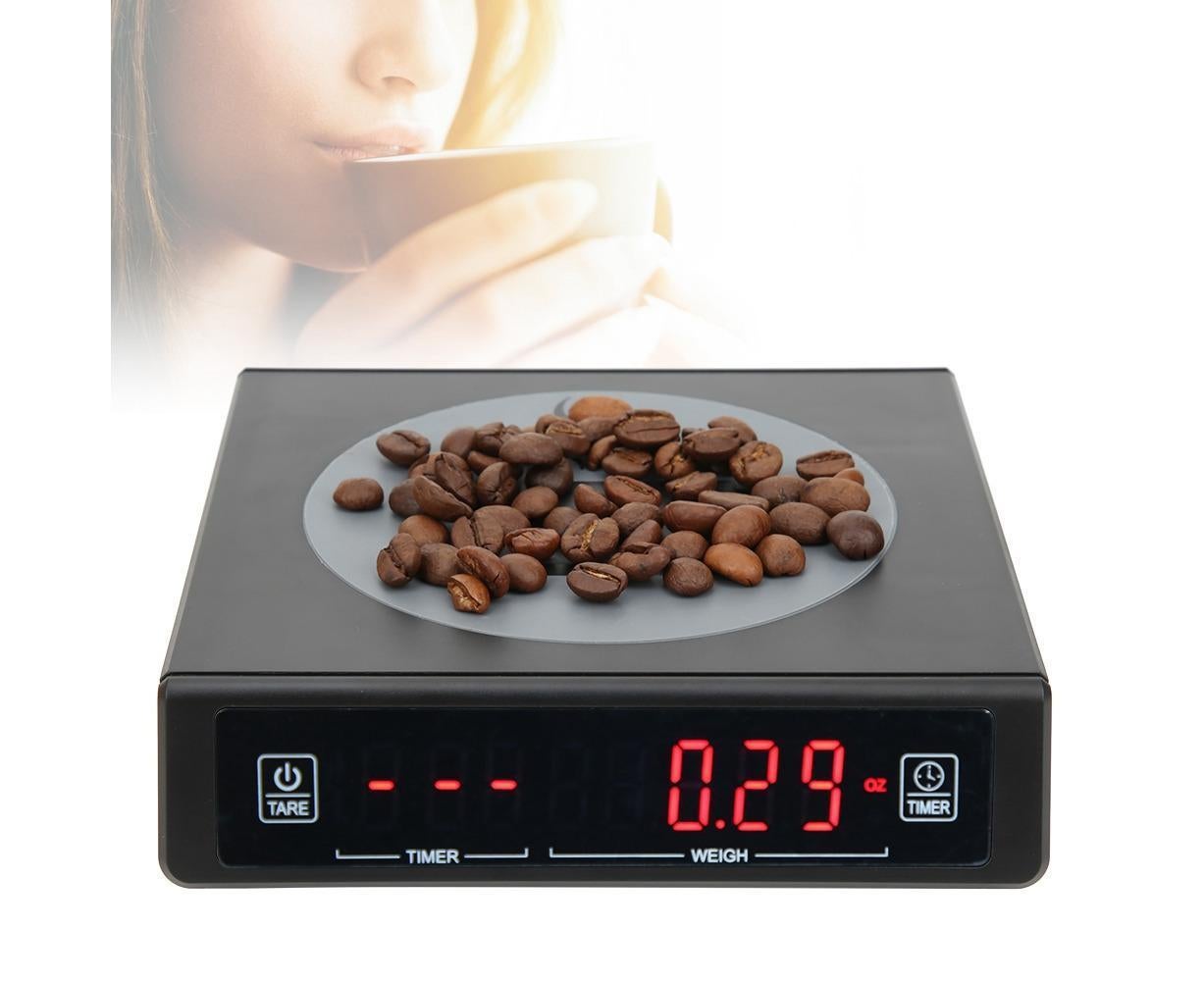 Black Coffee Baking Kitchen Electronic Scale Battery Rechargeable with Timing Function 3kg/0.1g - Image 4