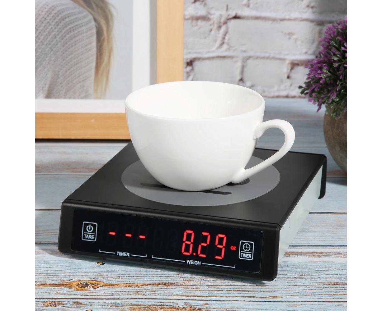Black Coffee Baking Kitchen Electronic Scale Battery Rechargeable with Timing Function 3kg/0.1g - Image 8